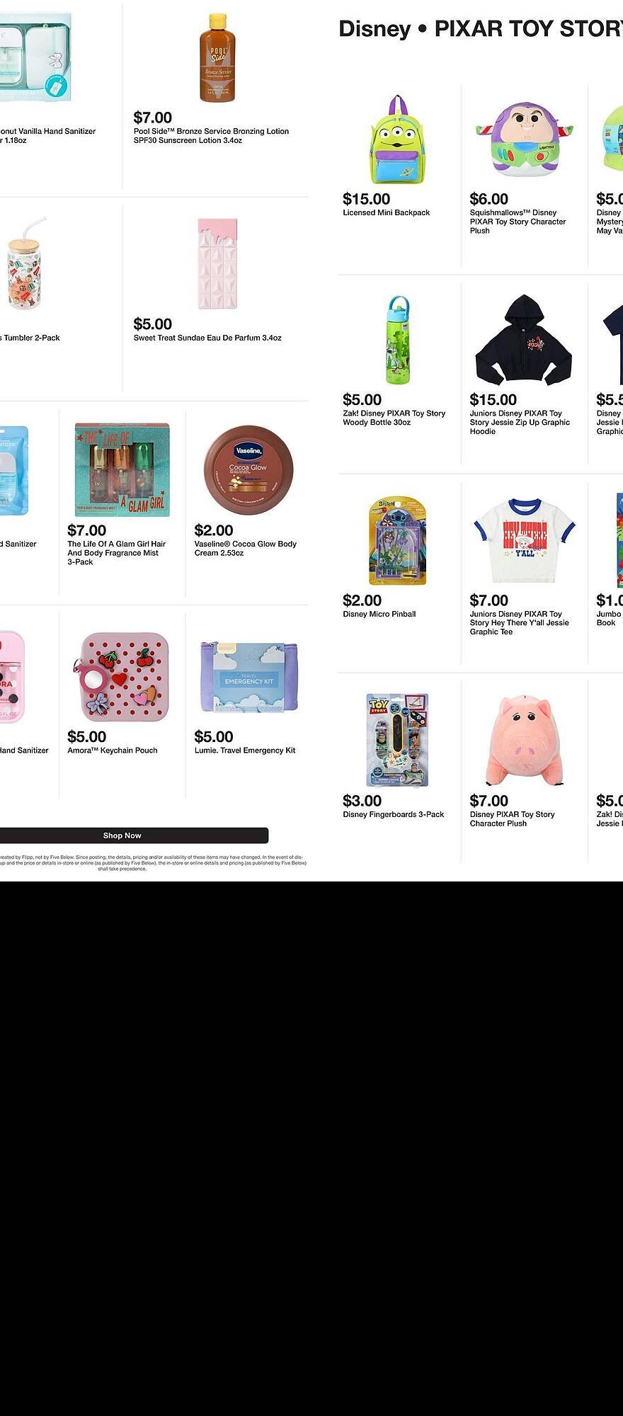 Five Below weekly ad