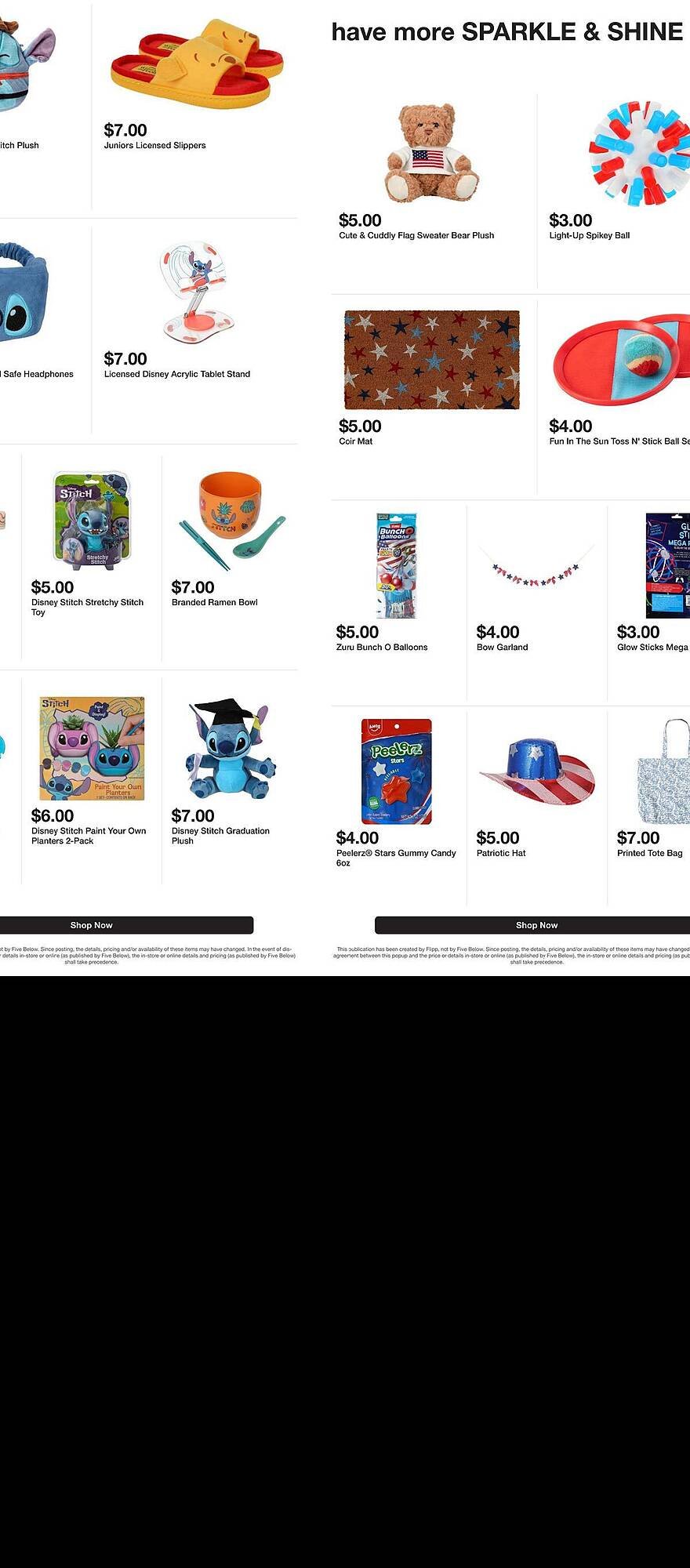 Five Below weekly ad