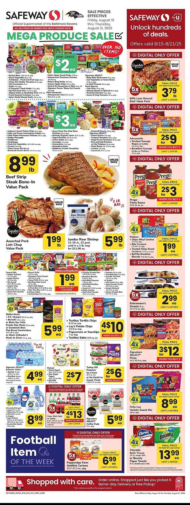 Safeway Weekly Ad (2025-08-15 - 2025-08-21) | 1