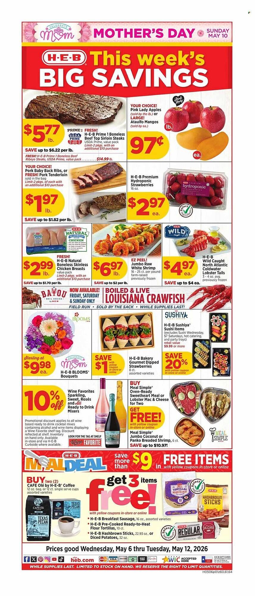 H-E-B weekly ad