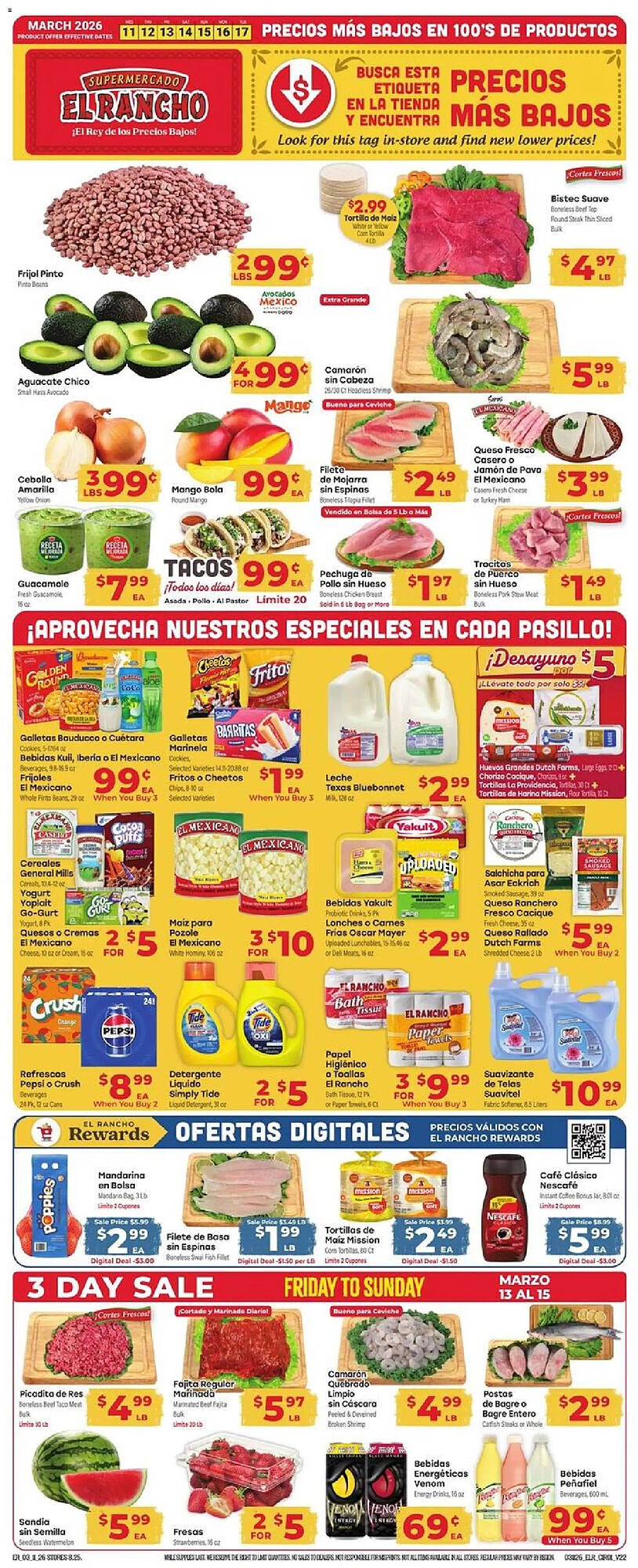 Supermercado El Rancho weekly ad