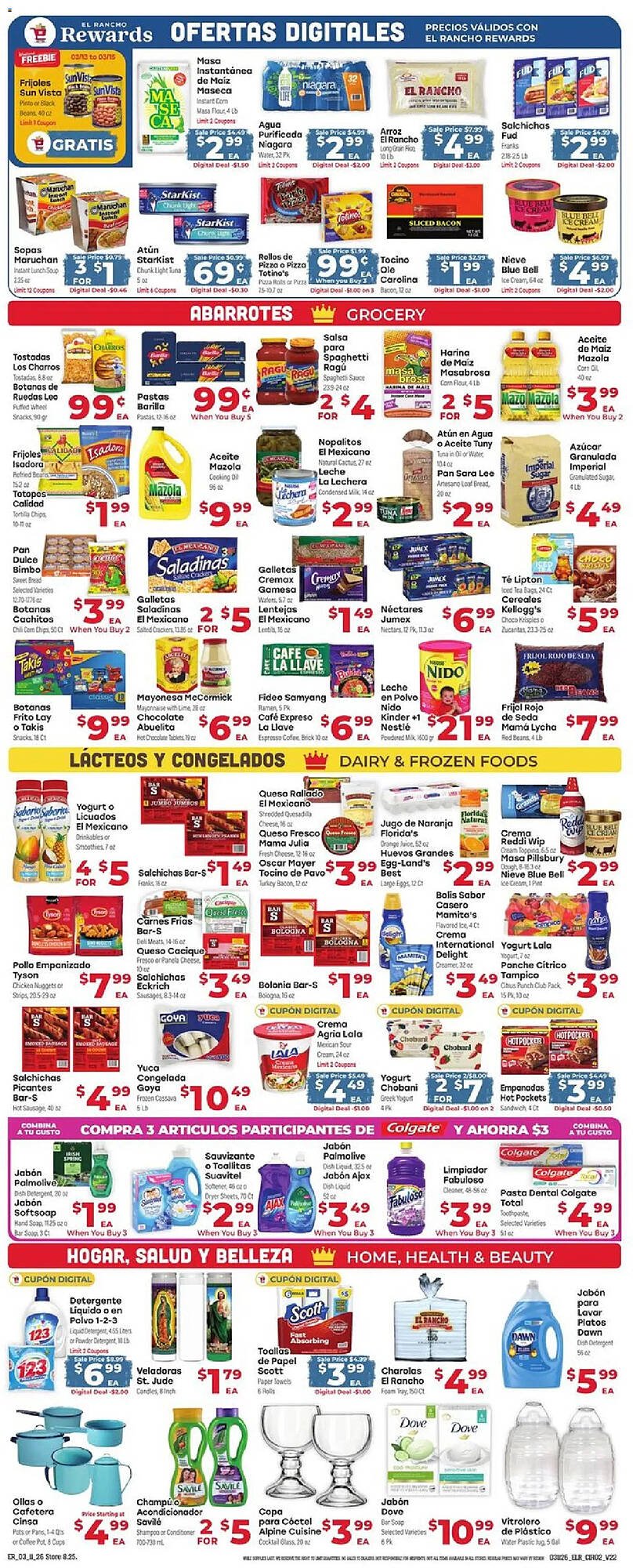 Supermercado El Rancho weekly ad