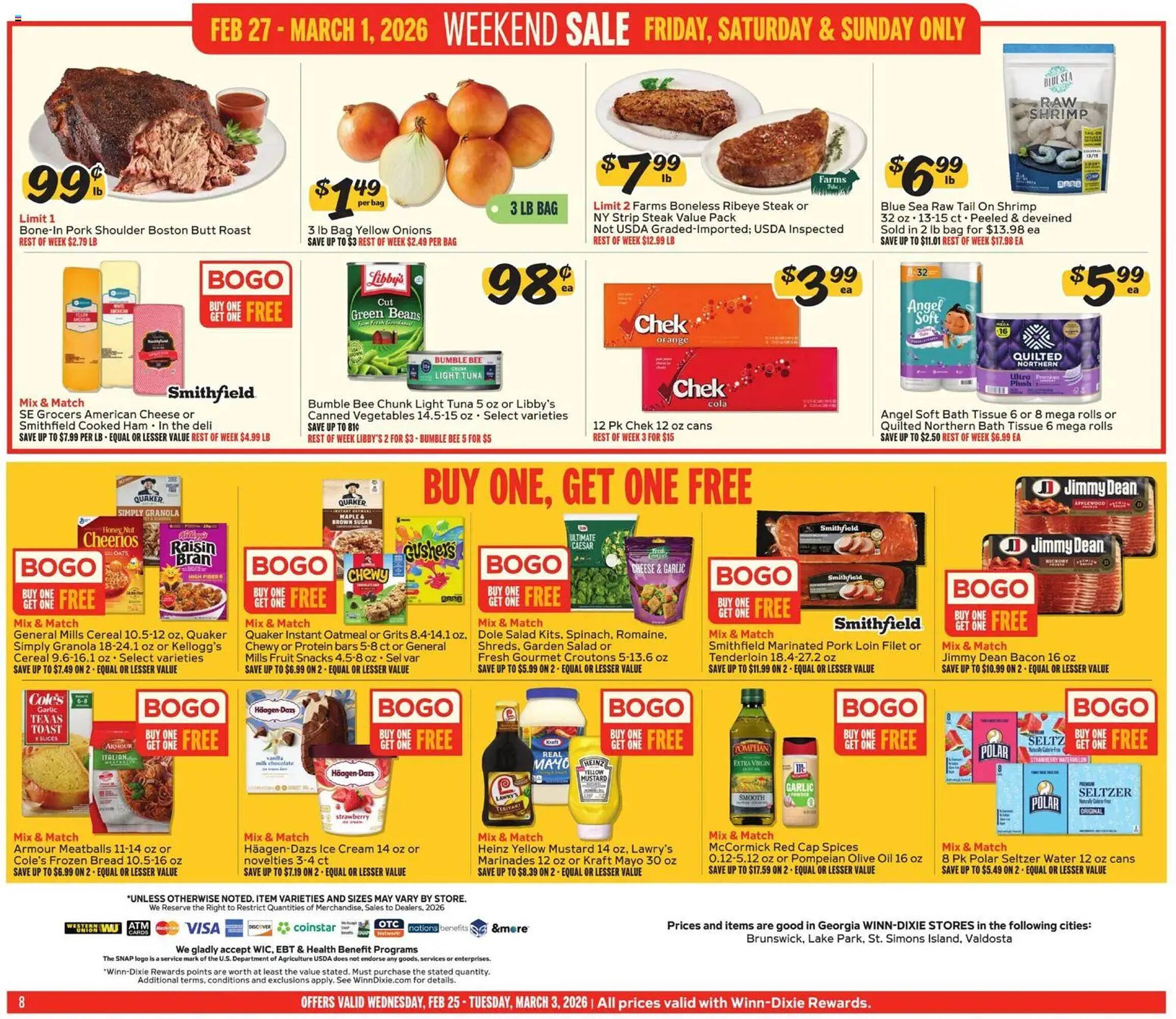 Winn Dixie weekly ad