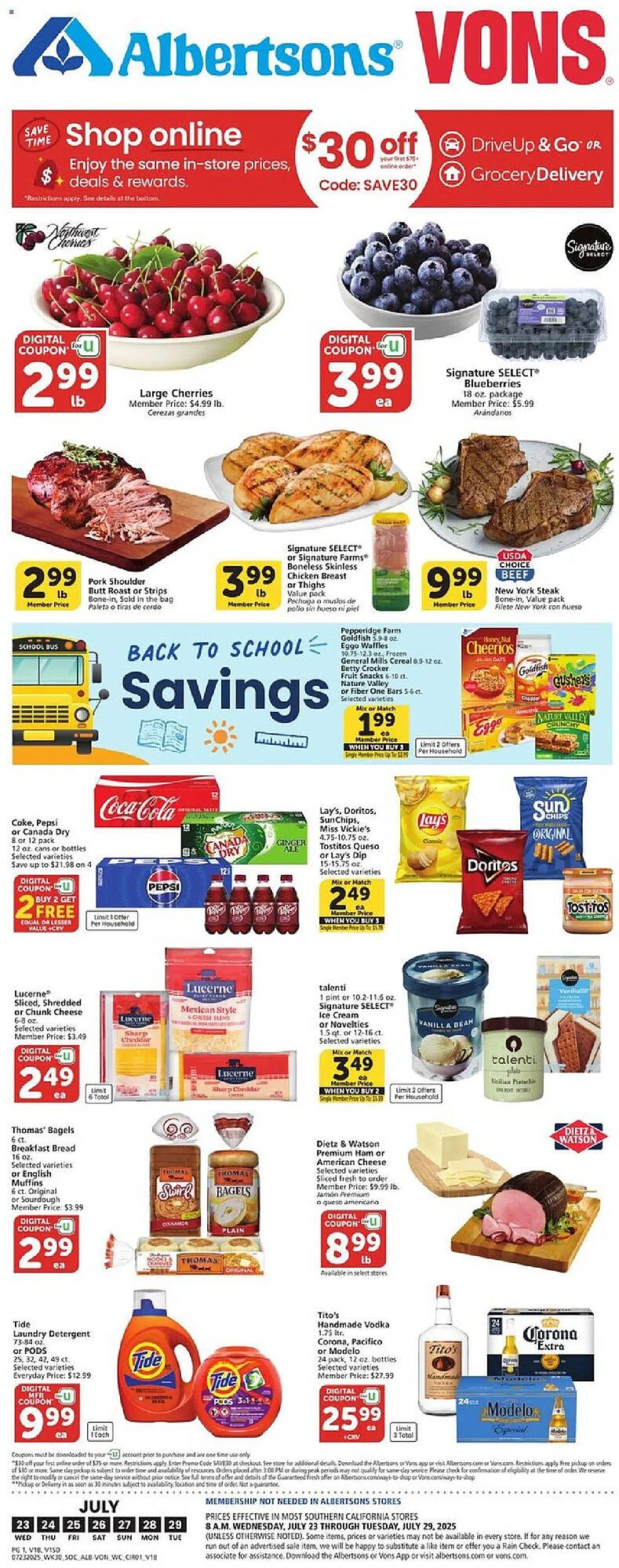 Vons Weekly Ad (2025-07-23 - 2025-07-30) | 1