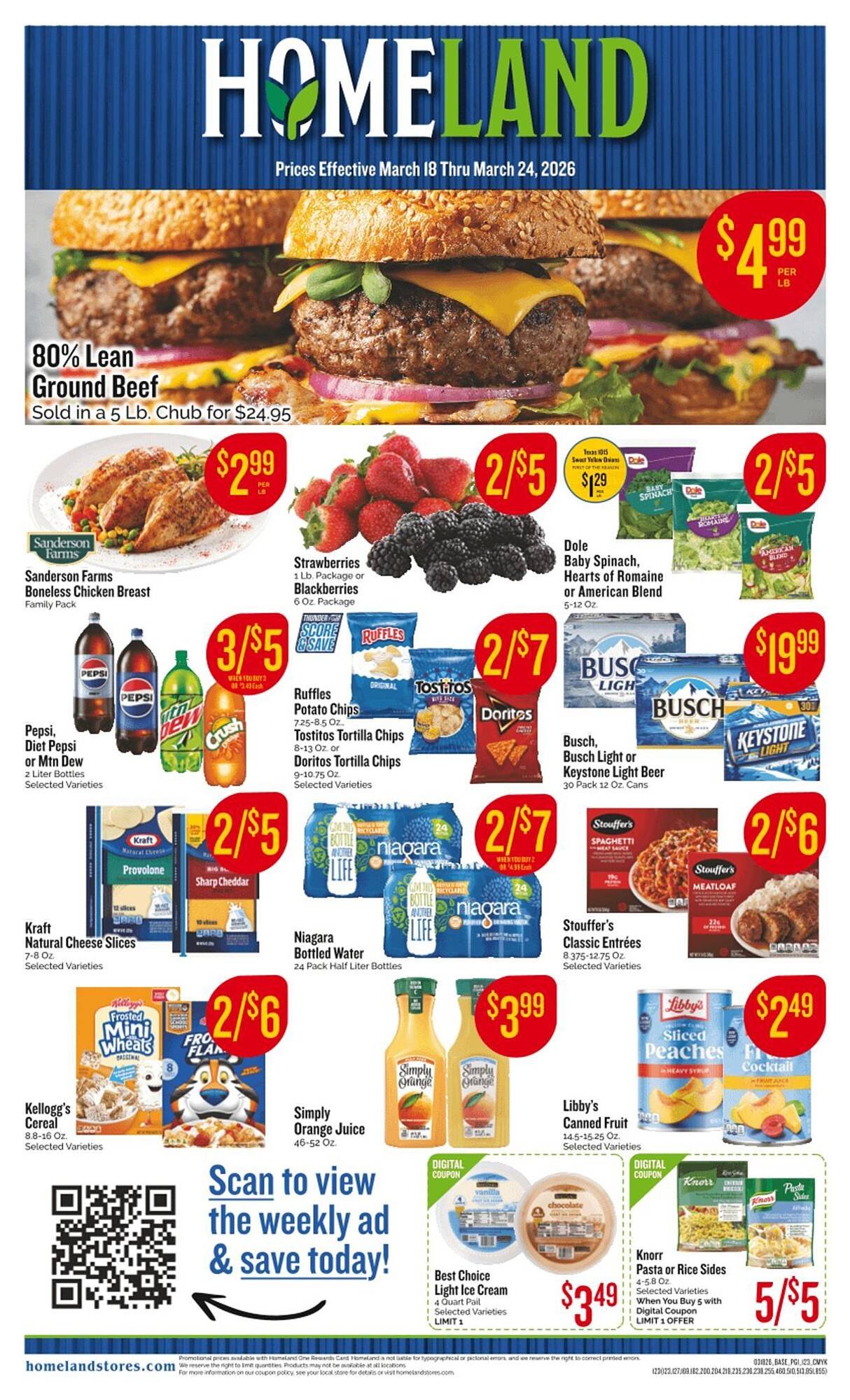 Homeland Market weekly ad