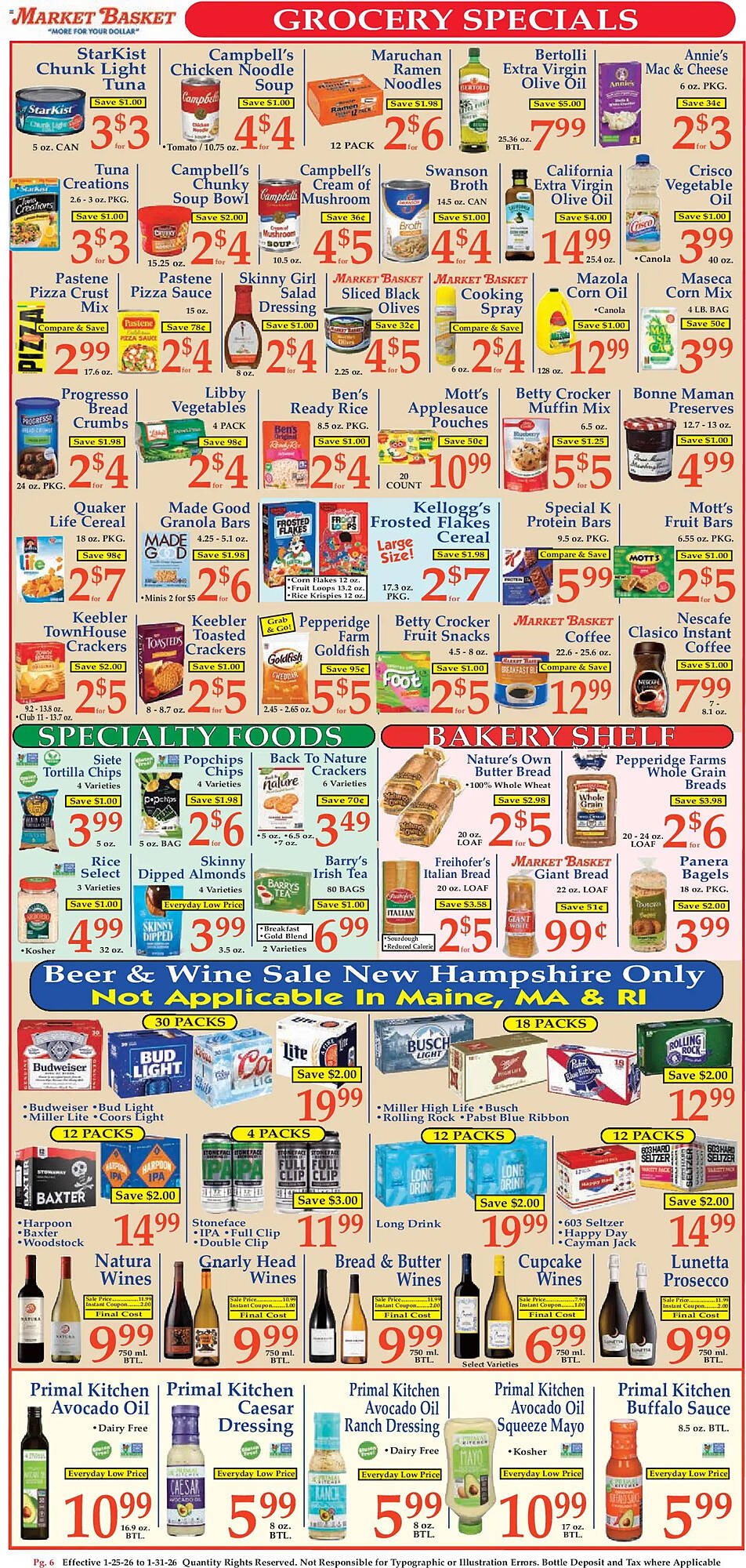 Market Basket weekly ad