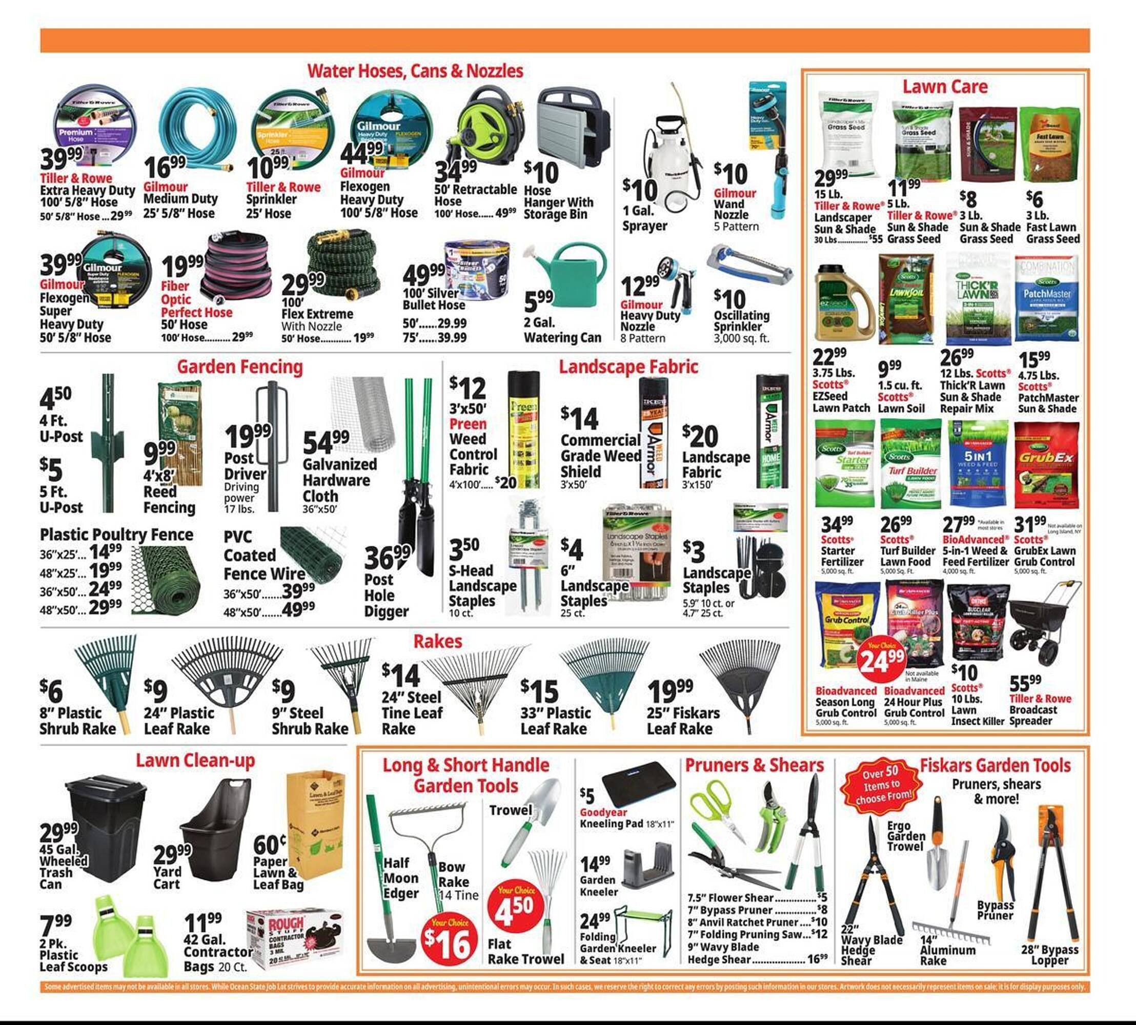 Ocean State Job Lot flyer