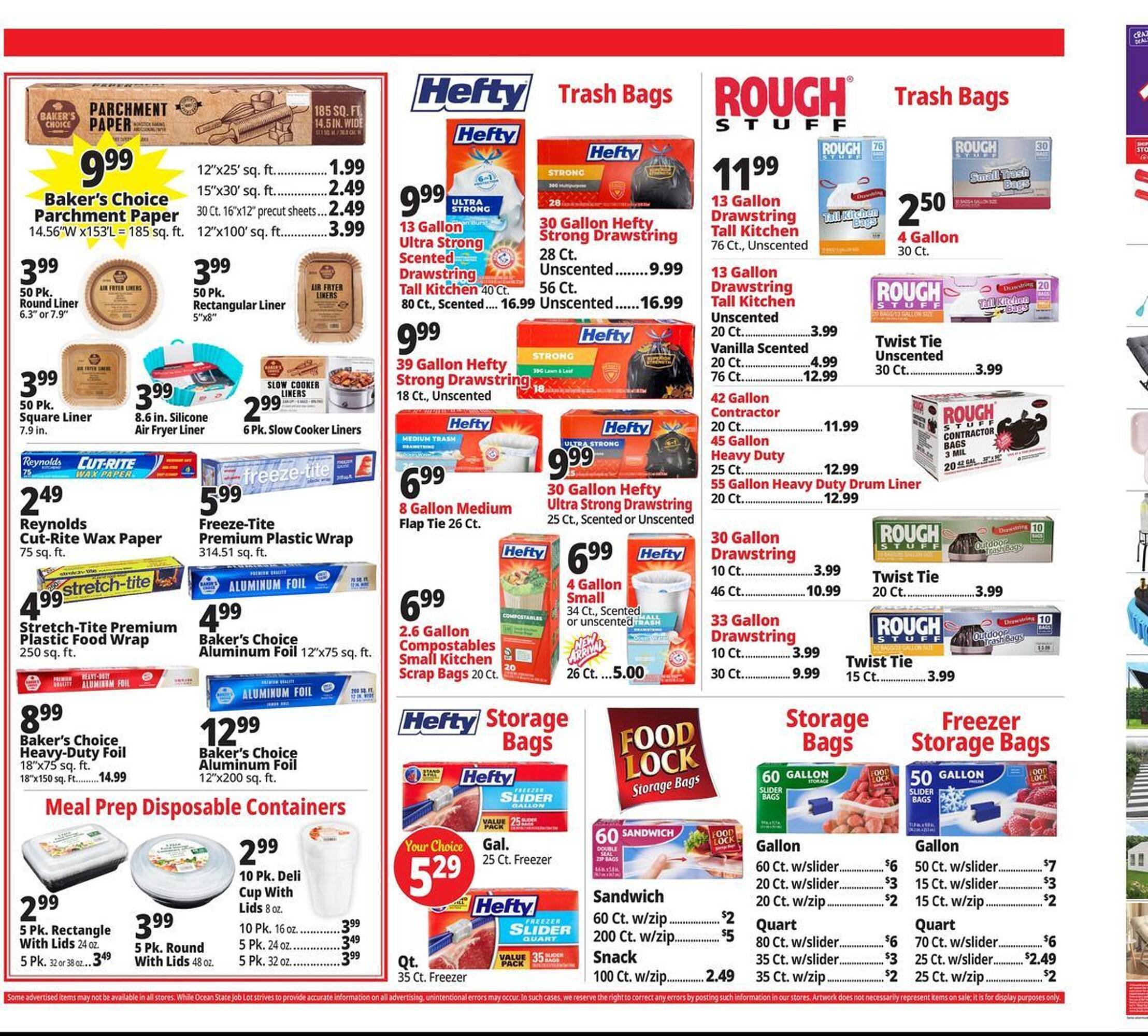 Ocean State Job Lot flyer