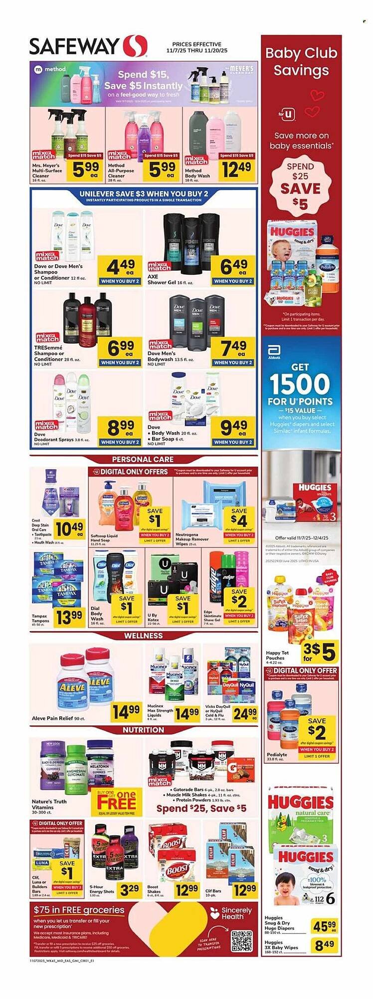 Safeway weekly ad (2025-11-07 - 2025-11-20) | 1