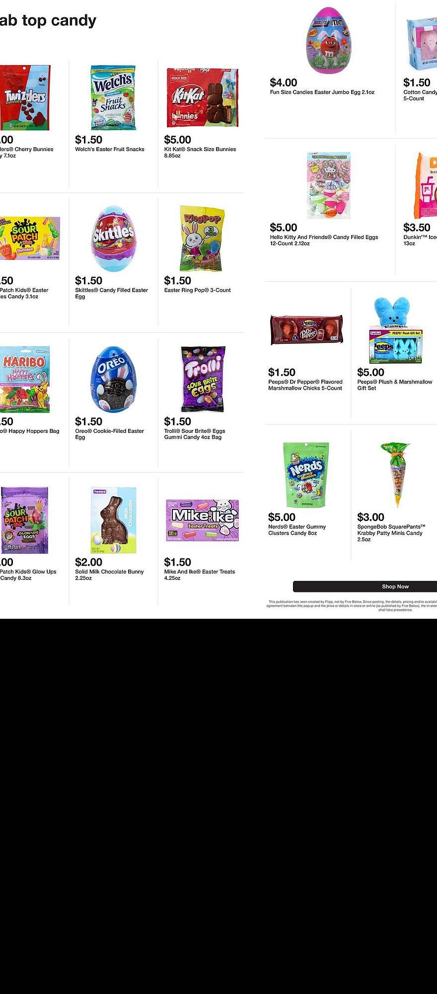 Five Below weekly ad