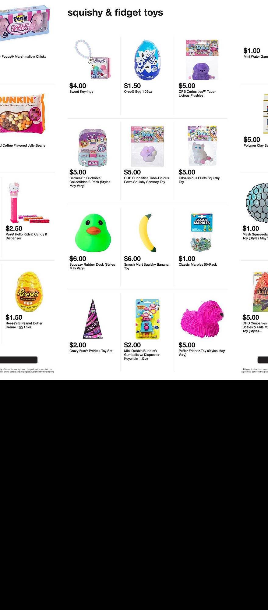 Five Below weekly ad