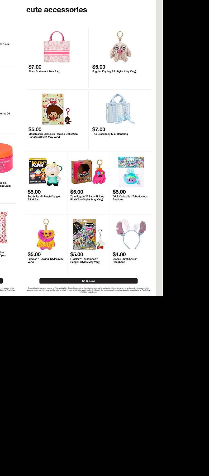 Five Below weekly ad