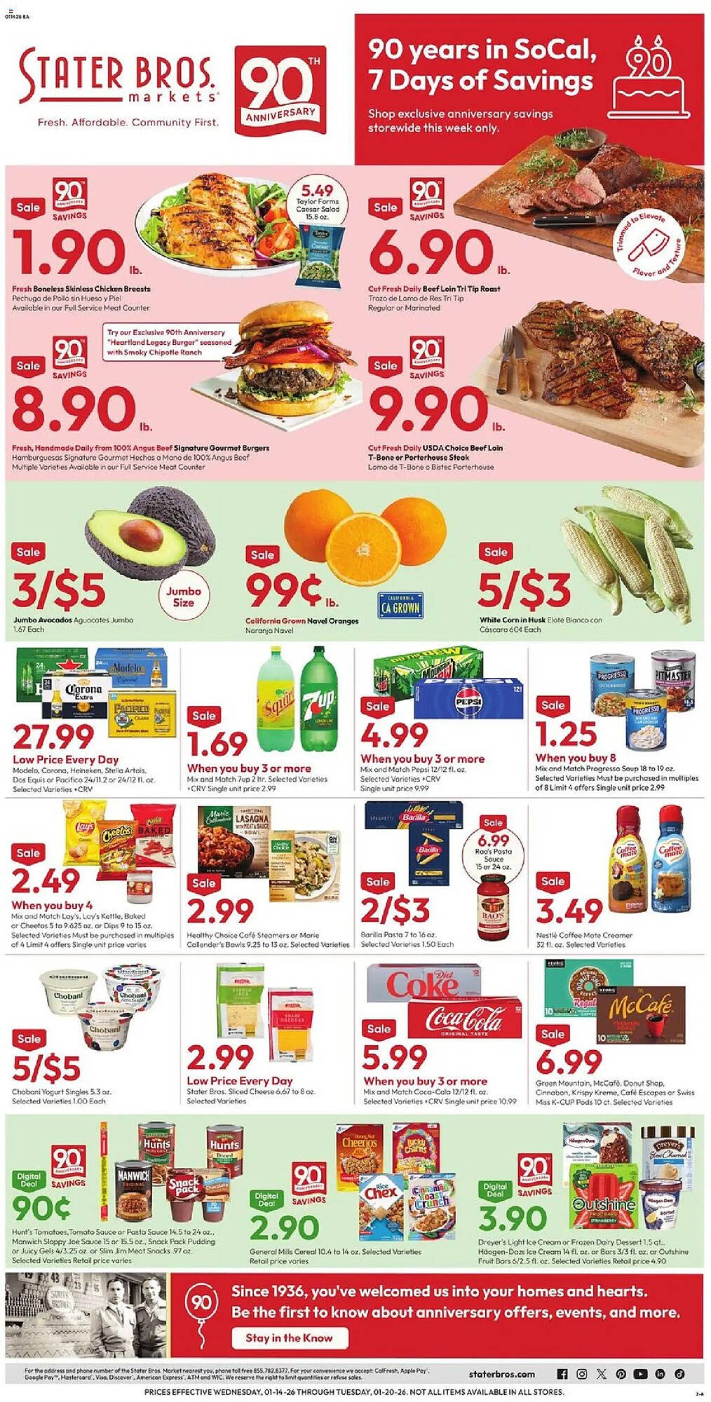 Stater Bros weekly ad