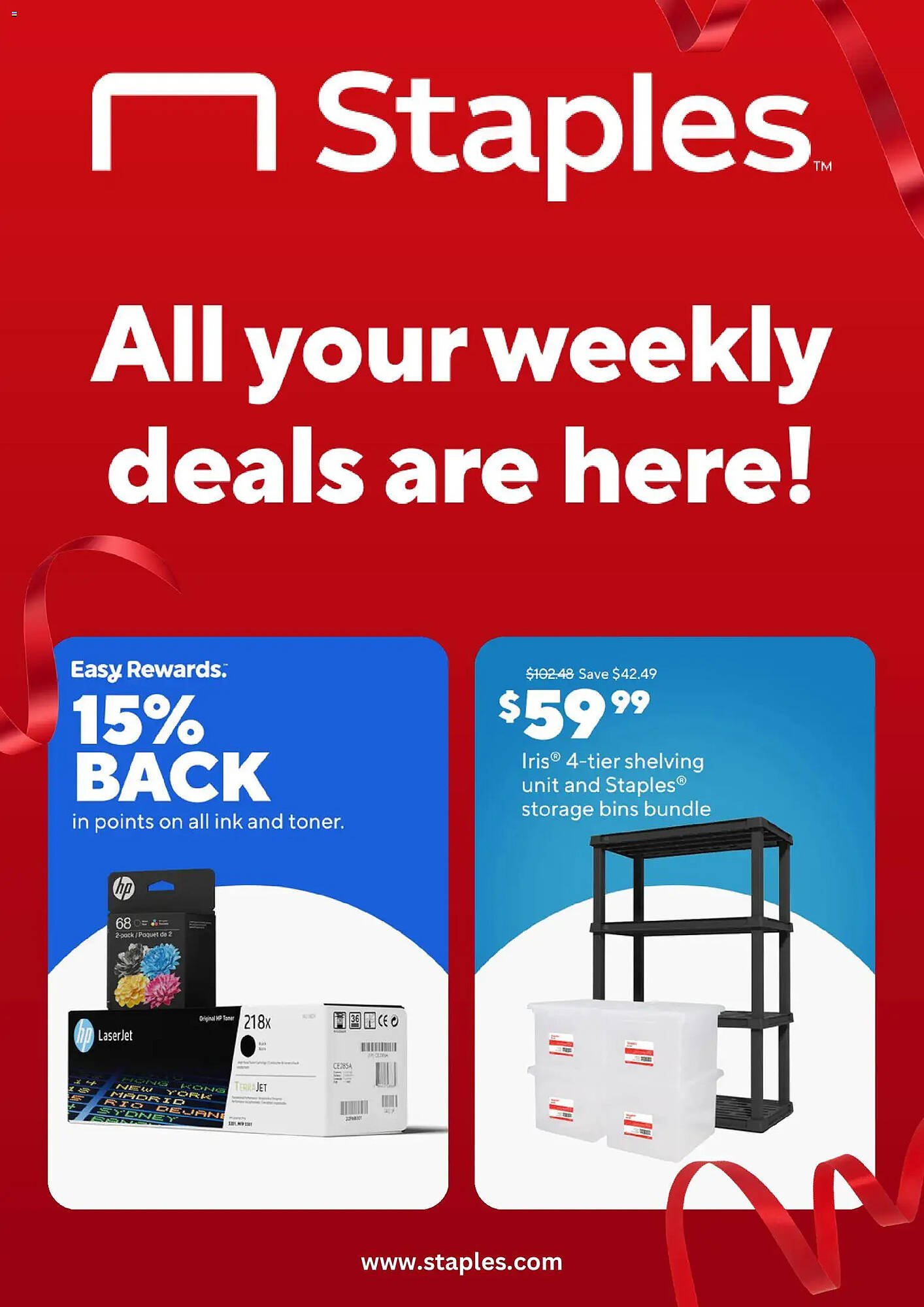 Staples weekly ad
