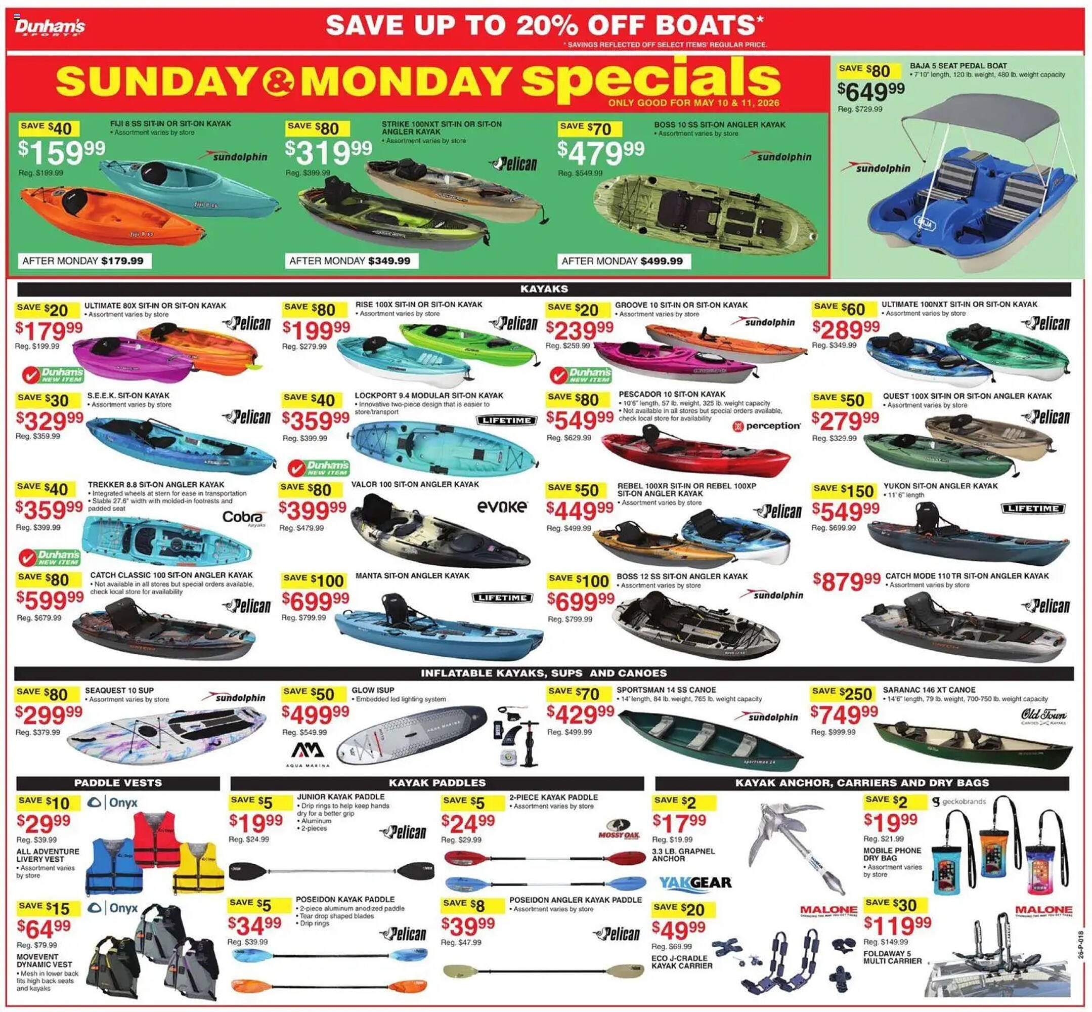 Dunham's Sports weekly ad