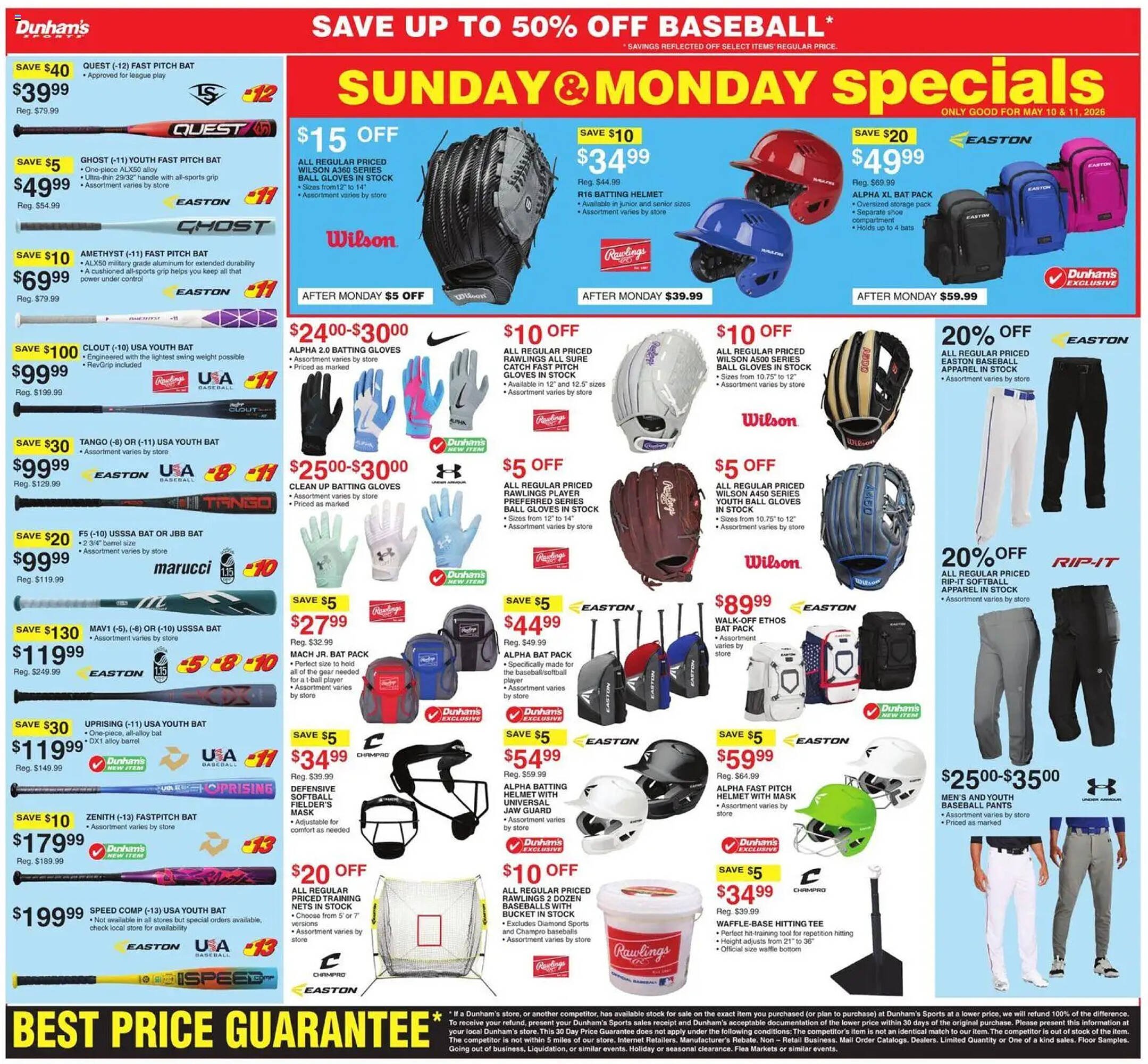 Dunham's Sports weekly ad