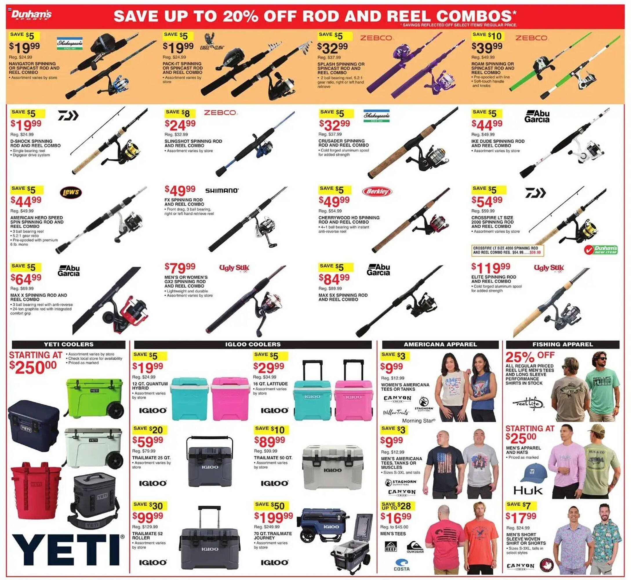Dunham's Sports weekly ad