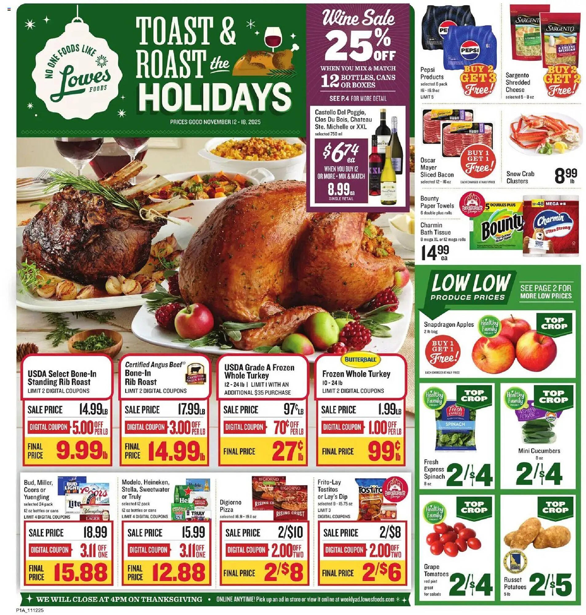 Lowes Foods weekly ad (2025-11-12 - 2025-11-18) | 1