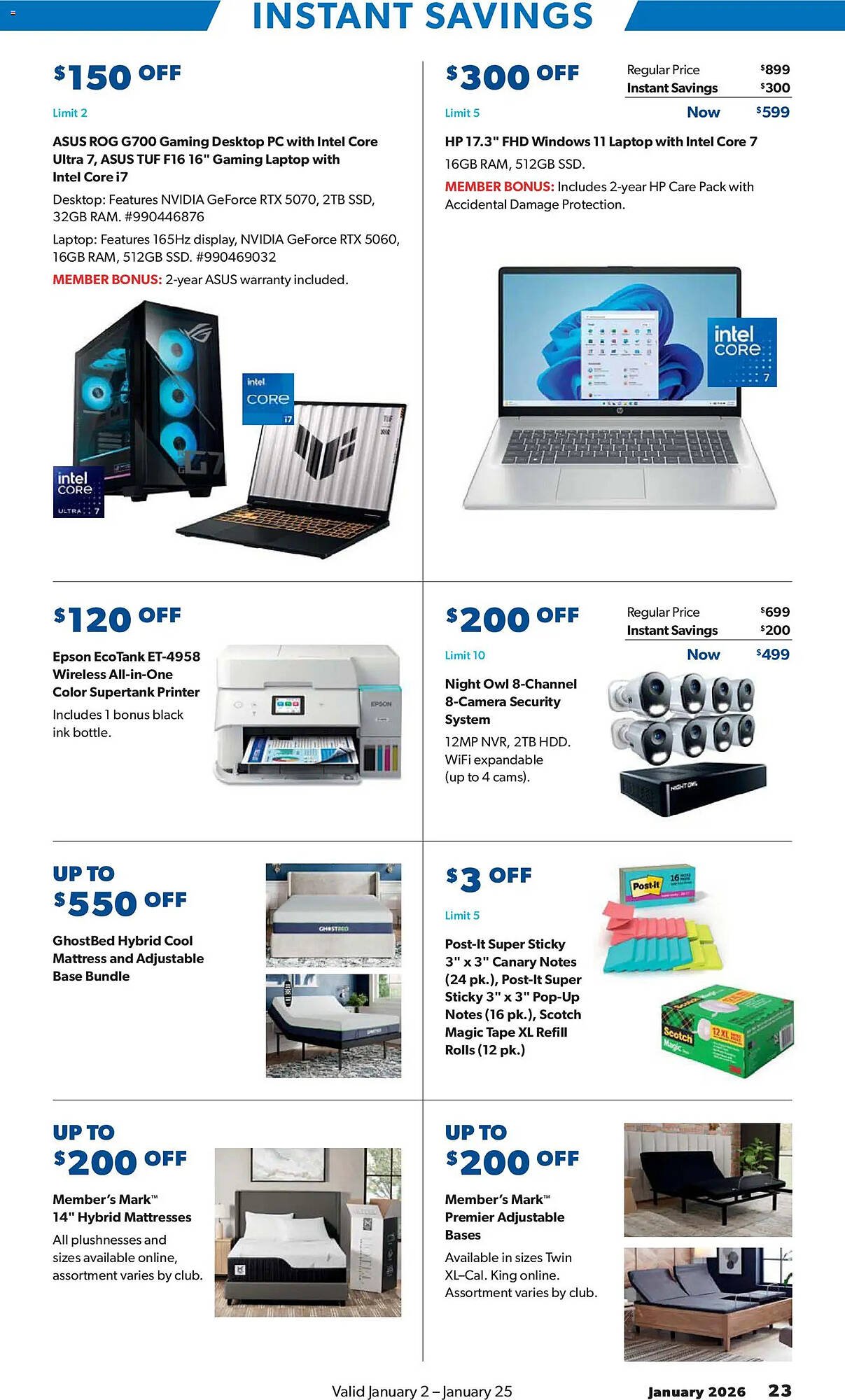 Sam's Club weekly ad