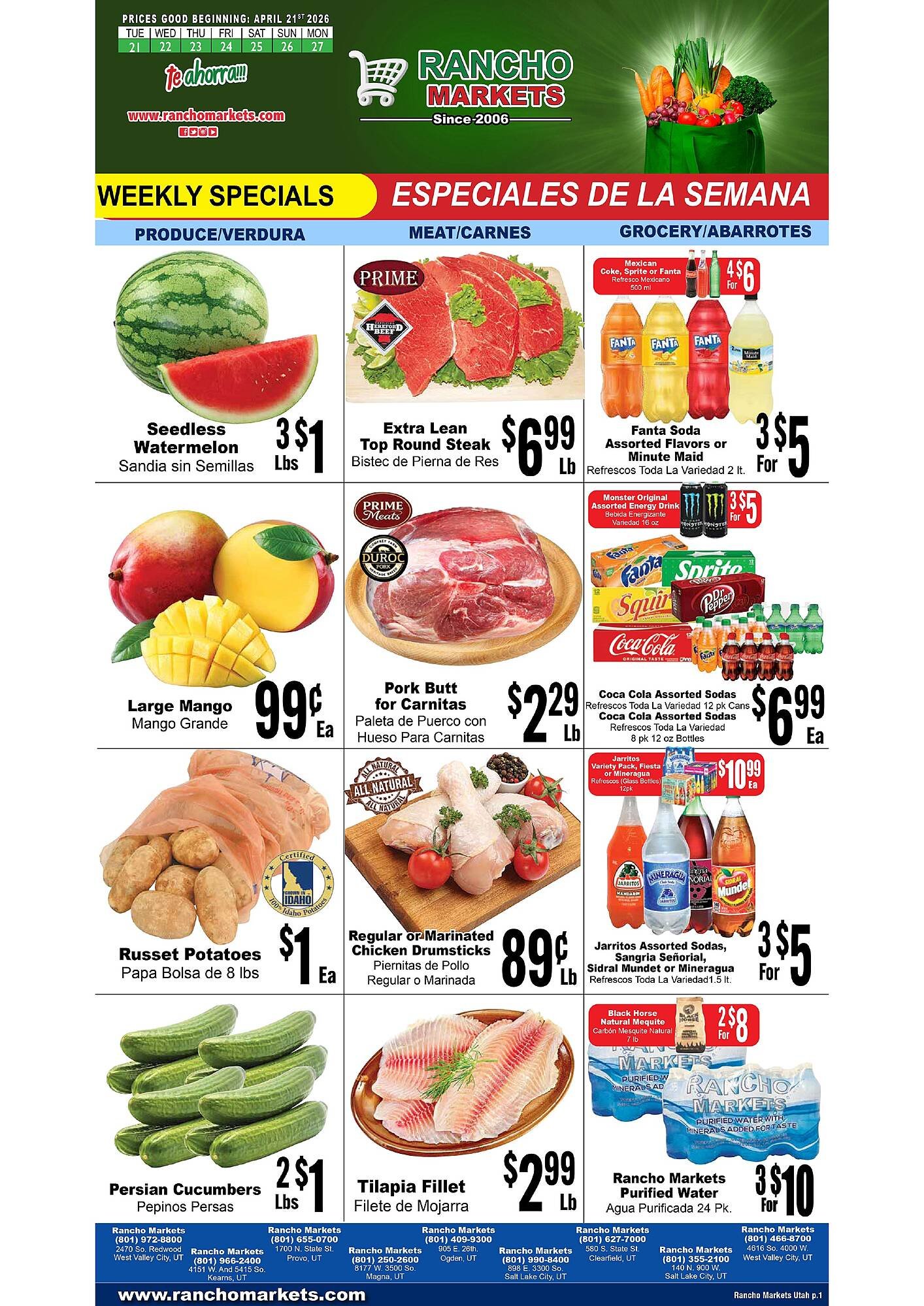 Rancho Markets weekly ad