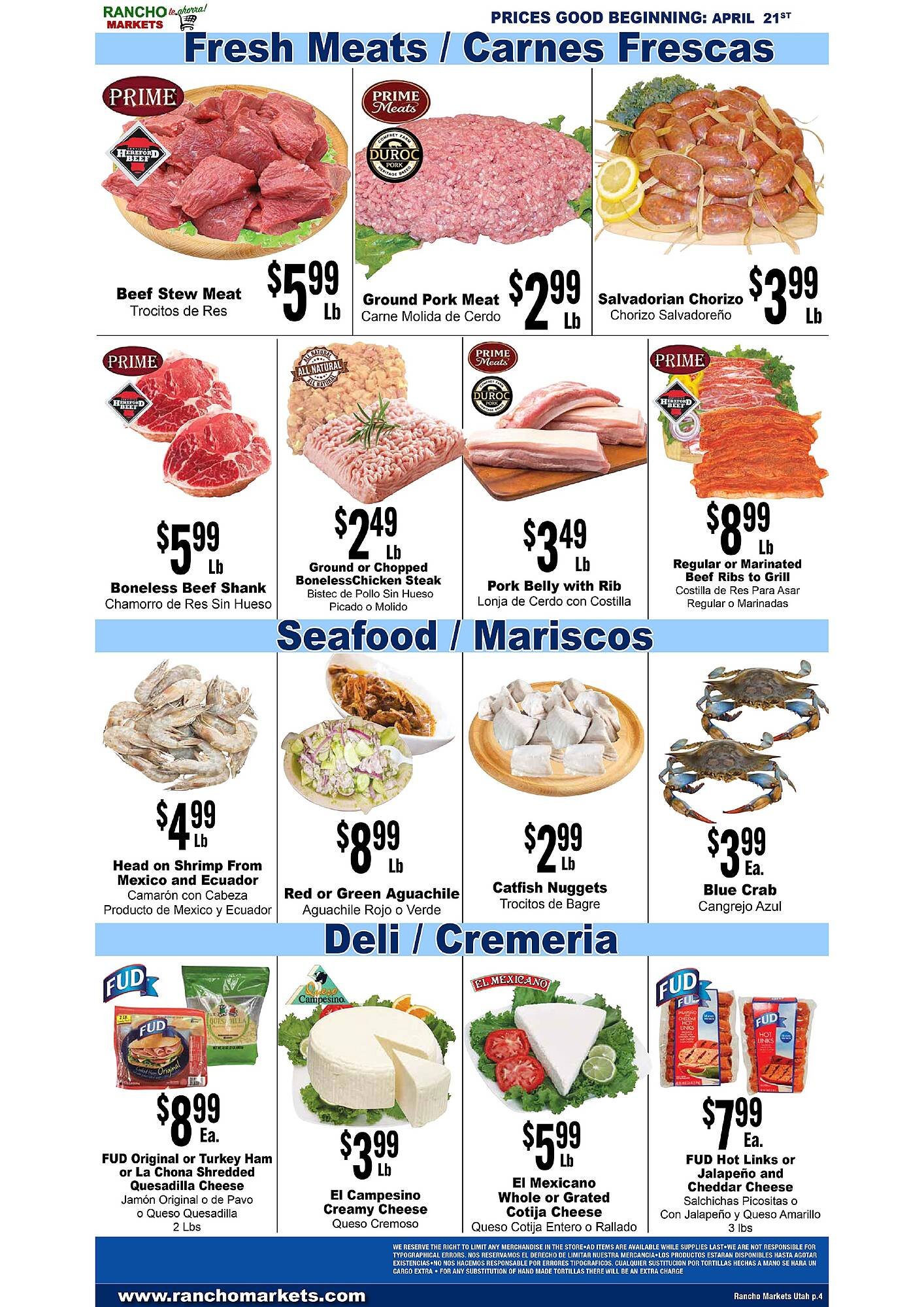 Rancho Markets weekly ad