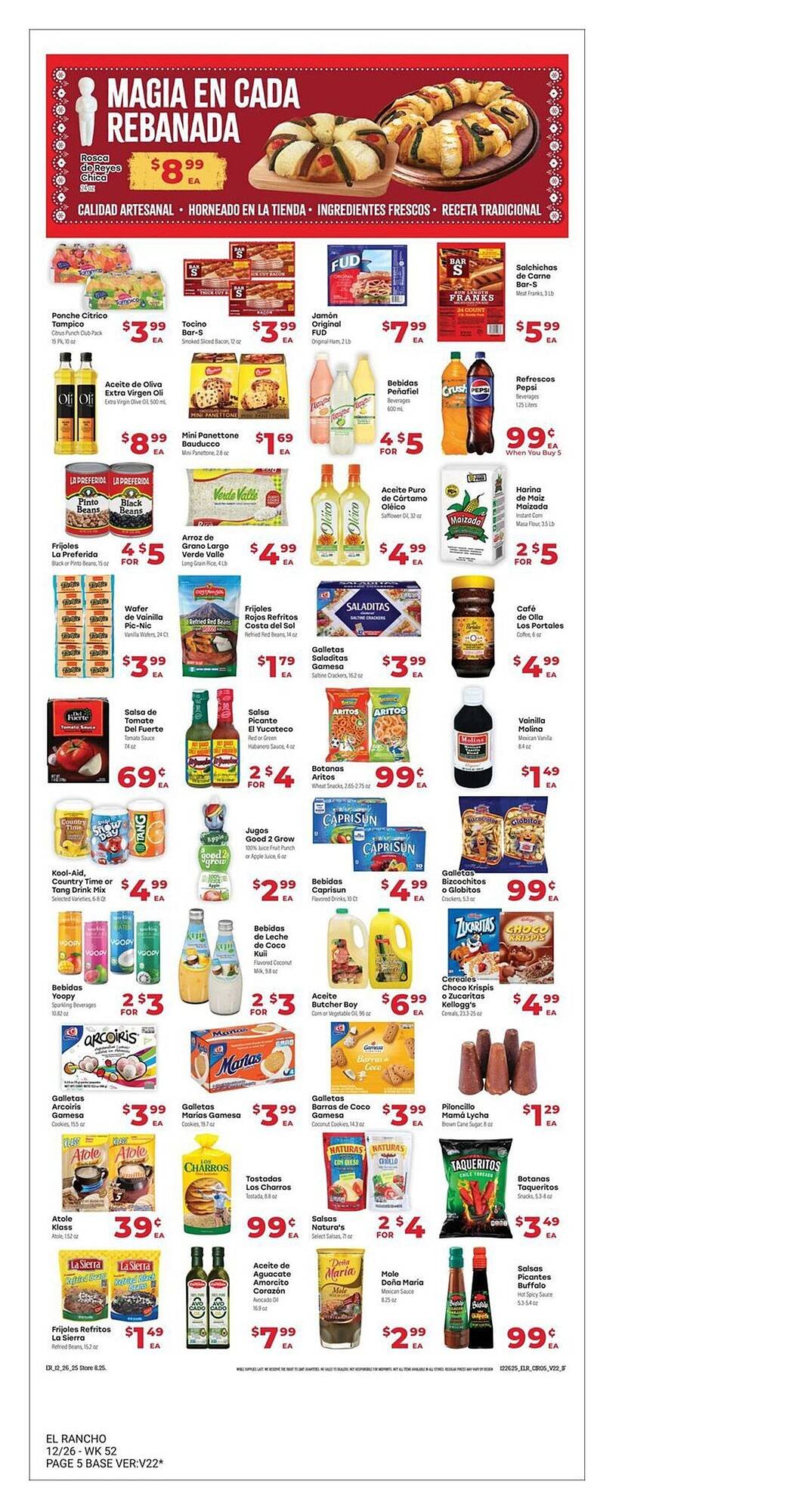 Supermercado El Rancho weekly ad