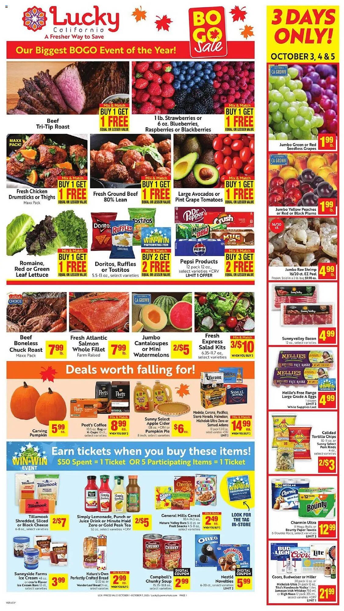 Lucky Supermarkets weekly ad (2025-10-01 - 2025-10-08) | 1