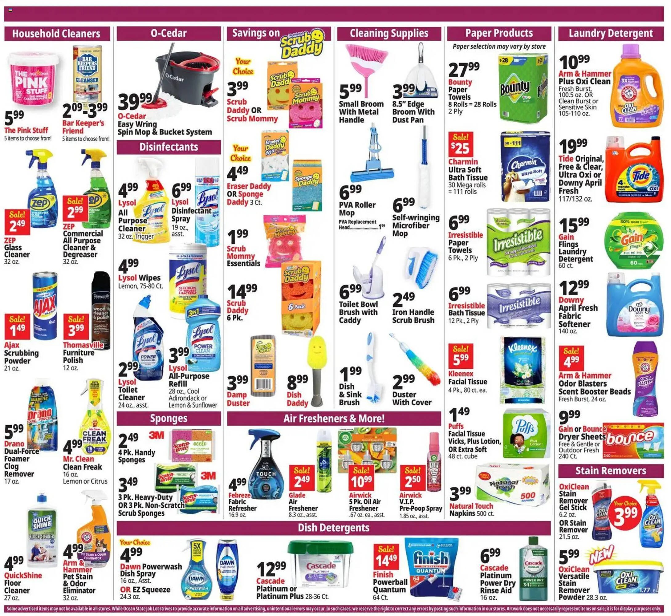 Ocean State Job Lot flyer