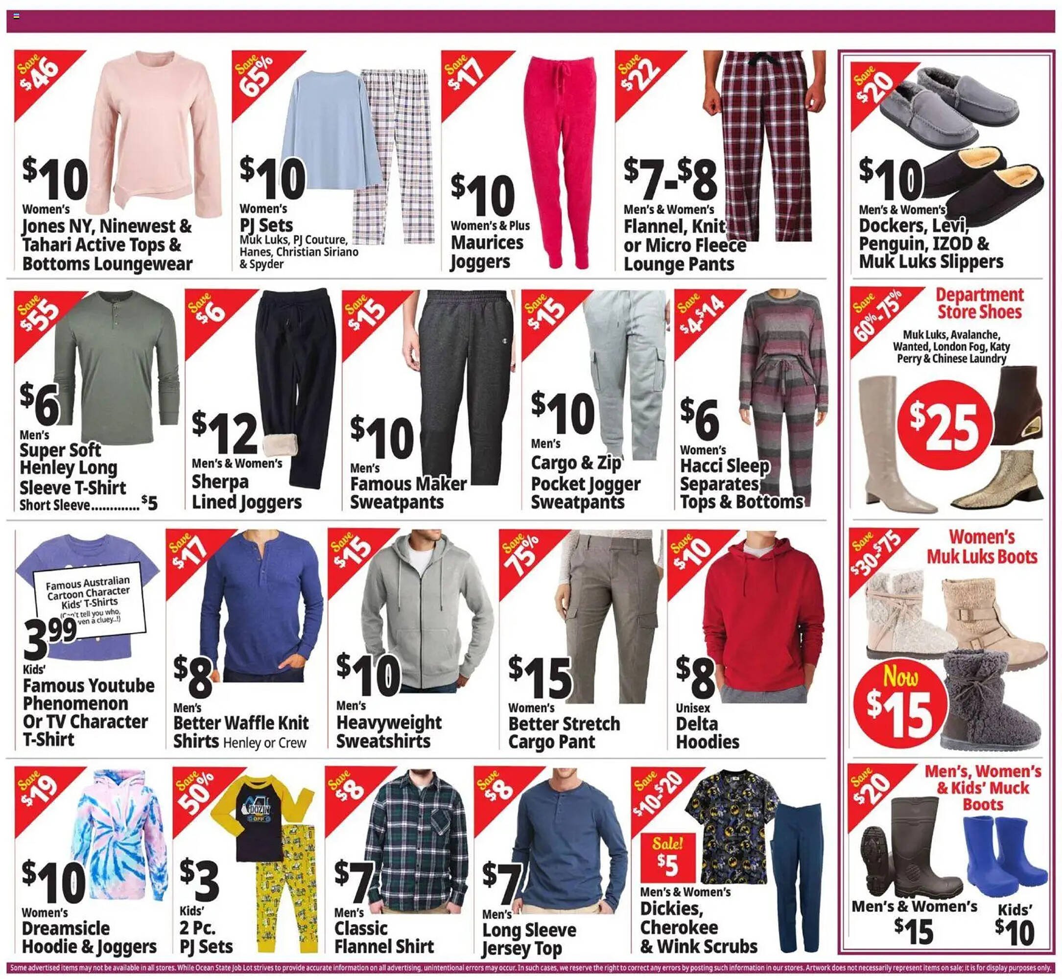 Ocean State Job Lot flyer