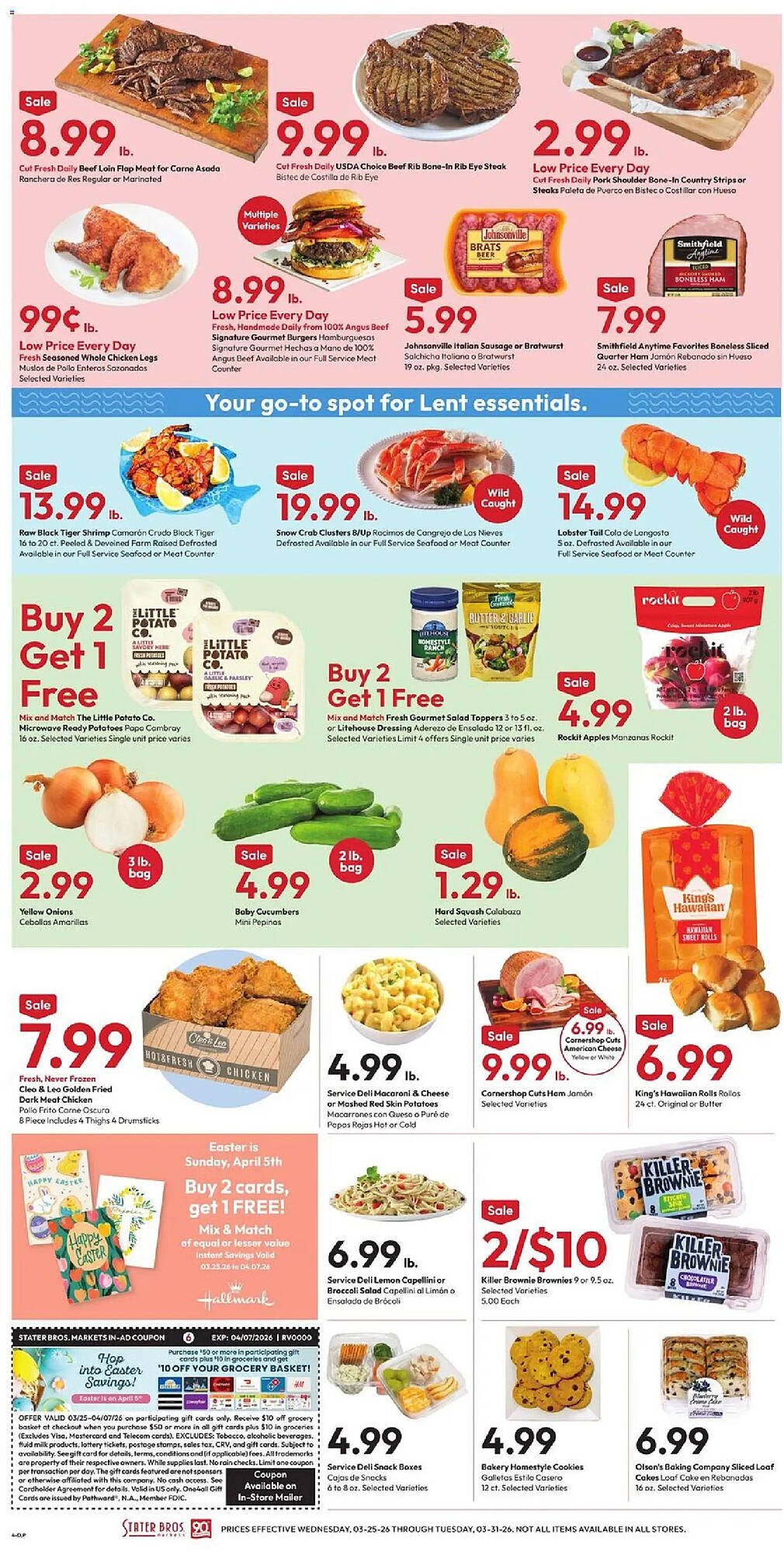 Stater Bros weekly ad