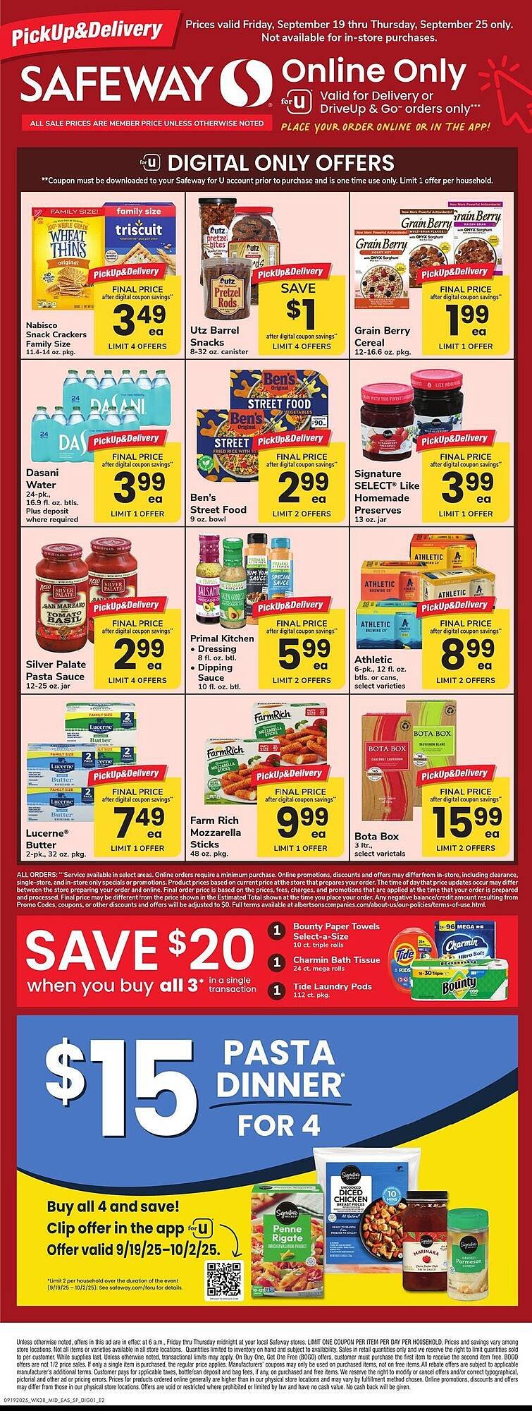 Safeway weekly ad (2025-09-19 - 2025-09-25) | 1