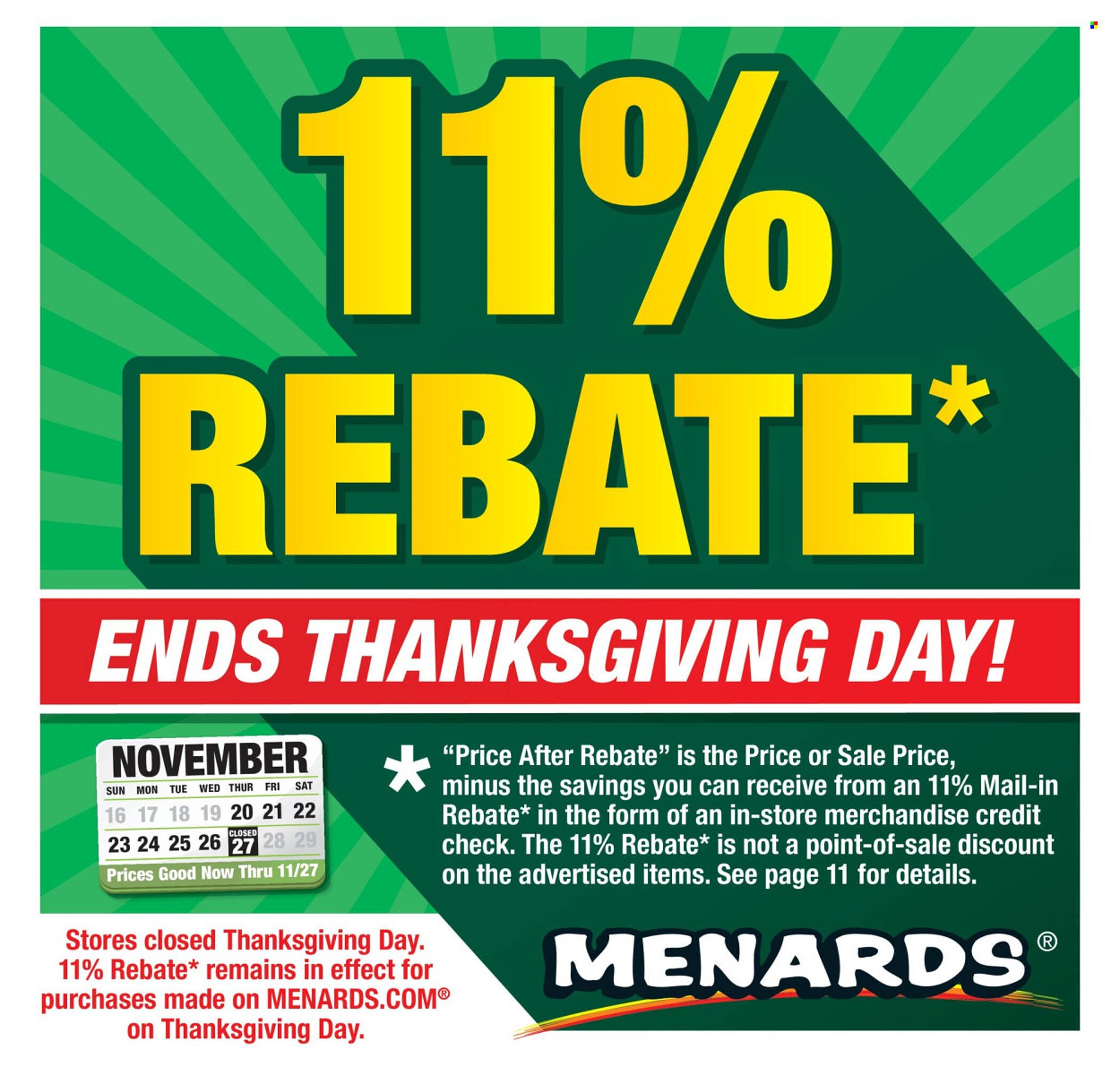 Menards weekly ad