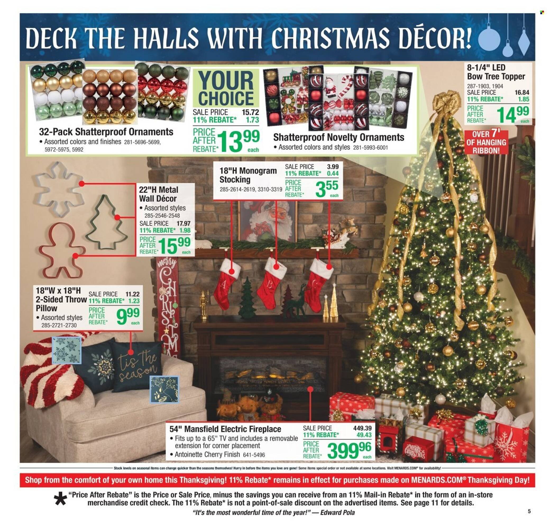 Menards weekly ad