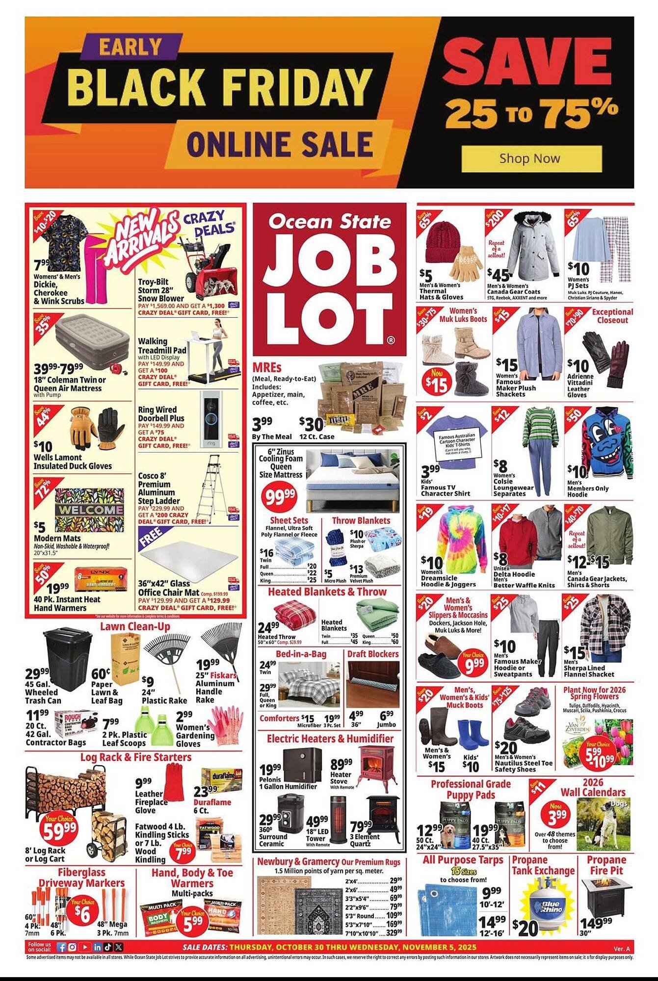 Ocean State Job Lot flyer (2025-10-30 - 2025-11-05) | 1