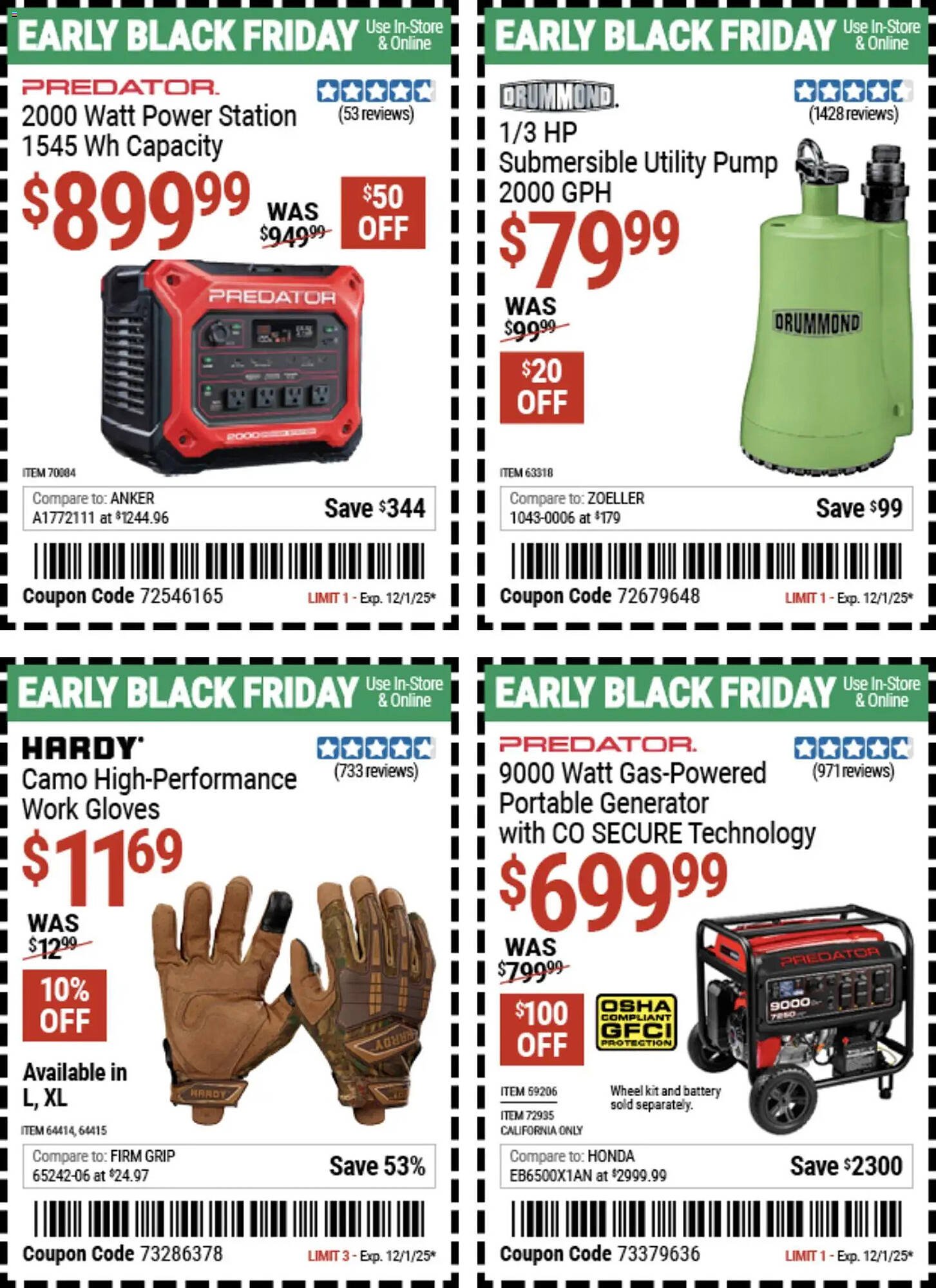 Harbor Freight Tools weekly ad (2025-11-10 - 2025-12-02) | 1