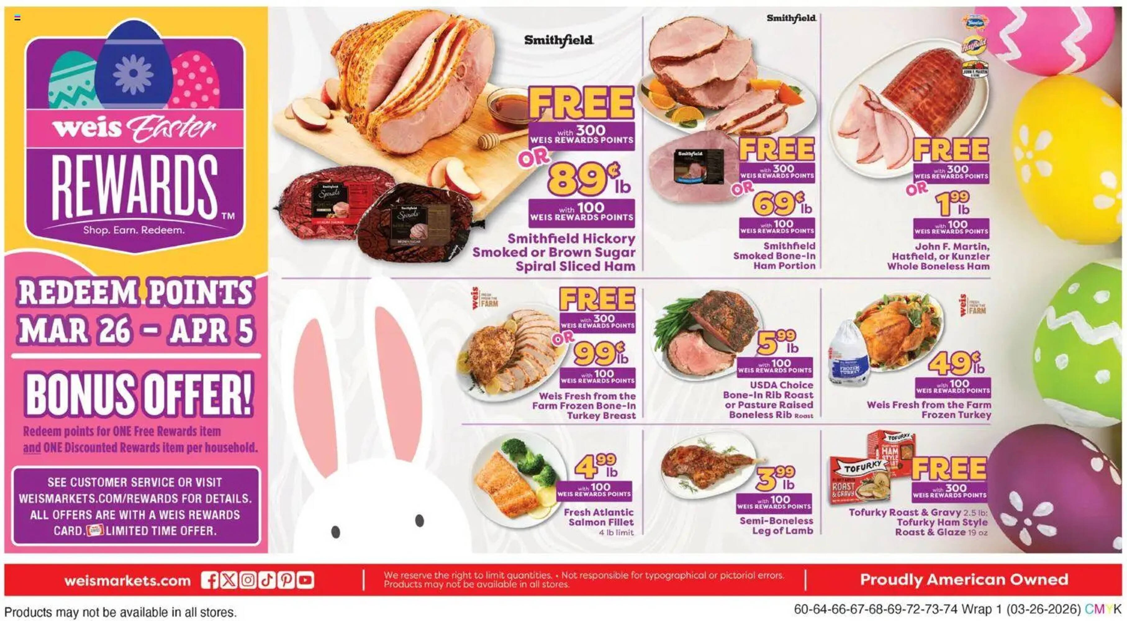 Weis Markets weekly ad