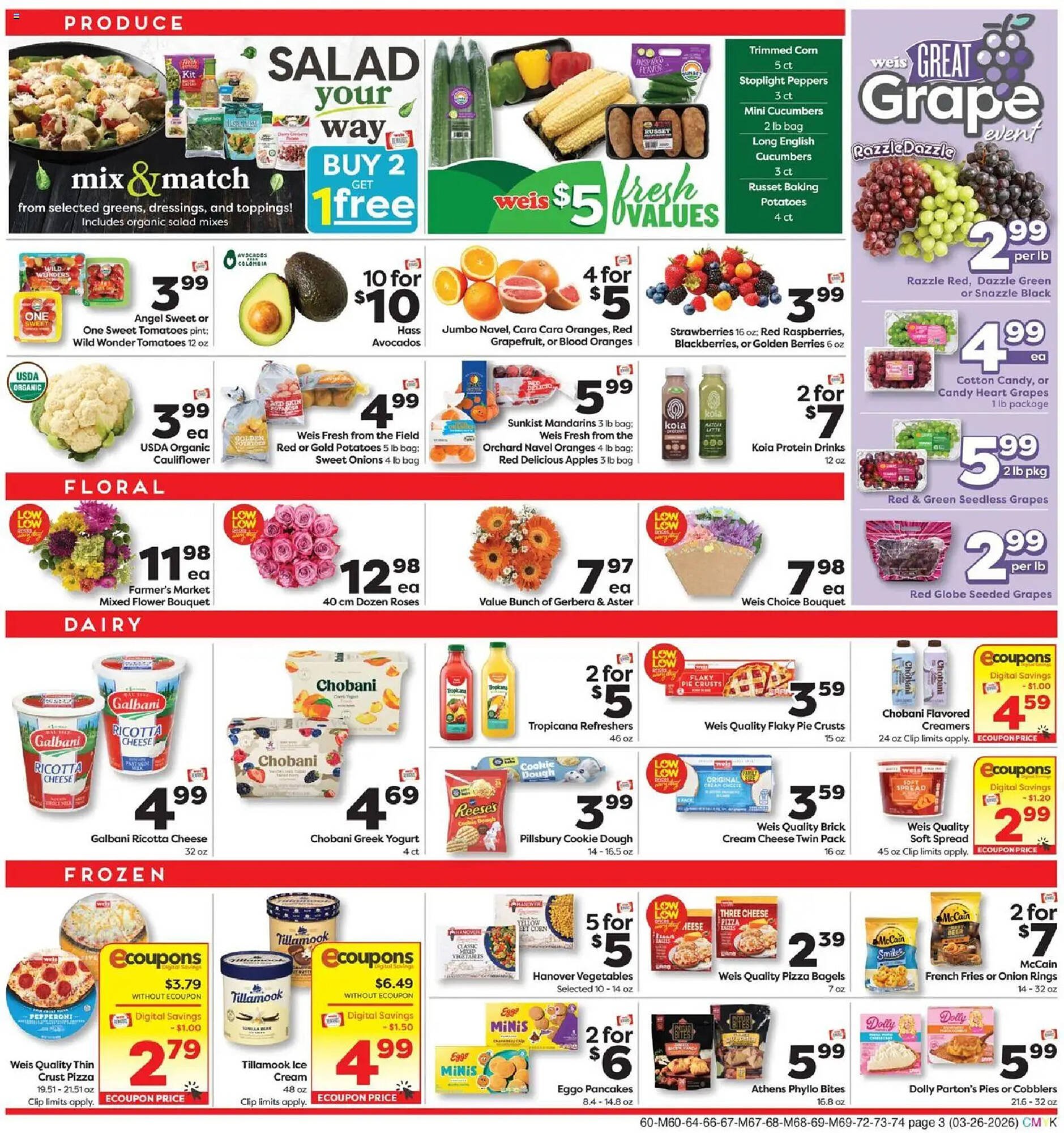 Weis Markets weekly ad