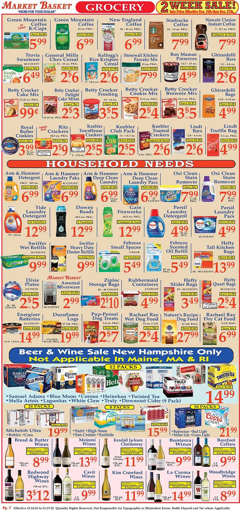Market Basket weekly ad