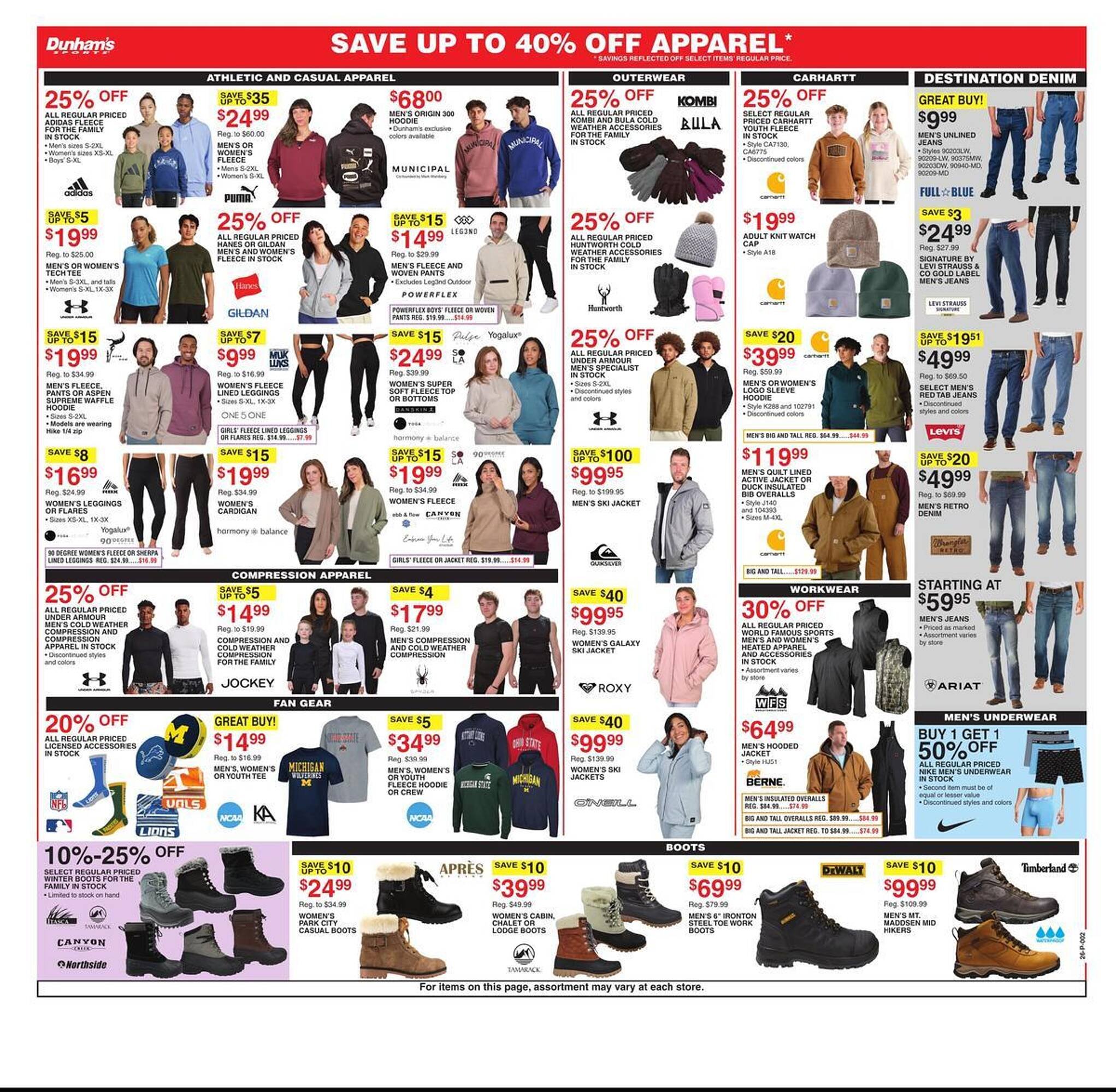 Dunham's Sports weekly ad
