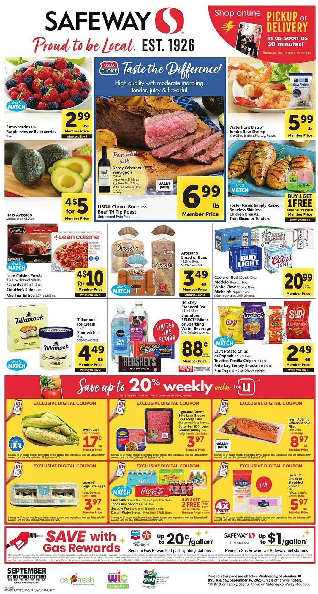 Safeway weekly ad (2025-09-10 - 2025-09-16) | 1