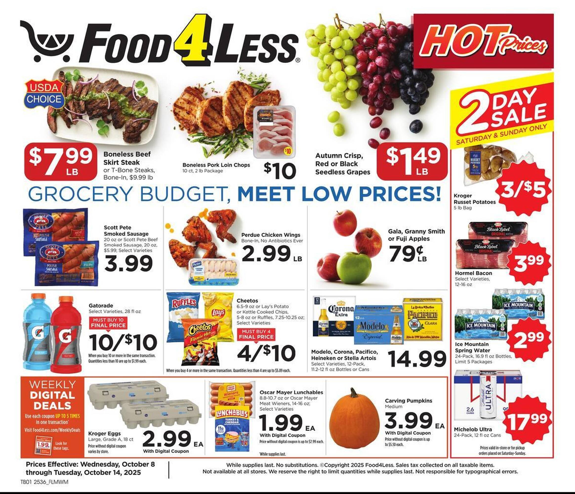 Food 4 Less weekly ad (2025-10-08 - 2025-10-14) | 1