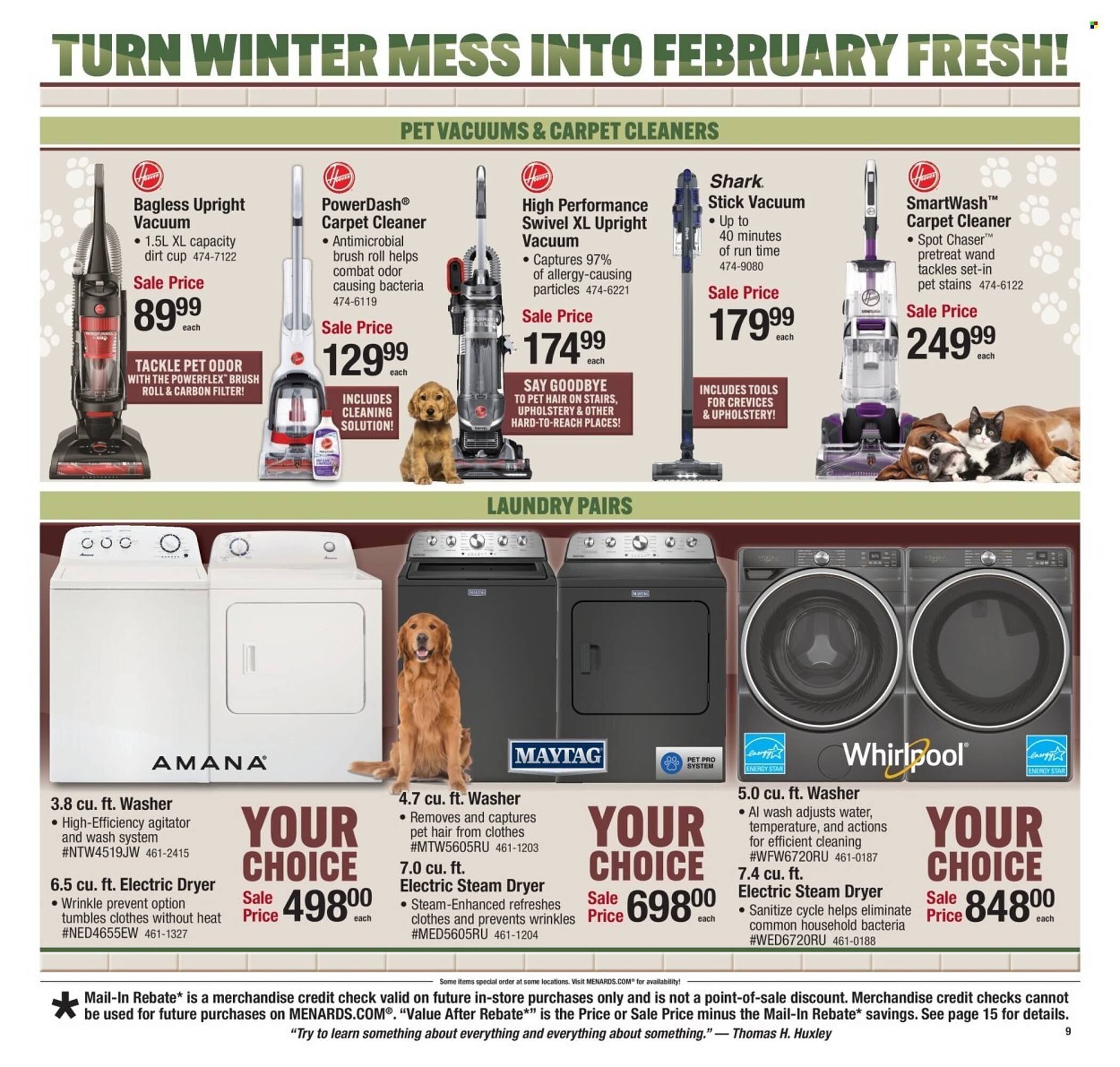 Menards weekly ad