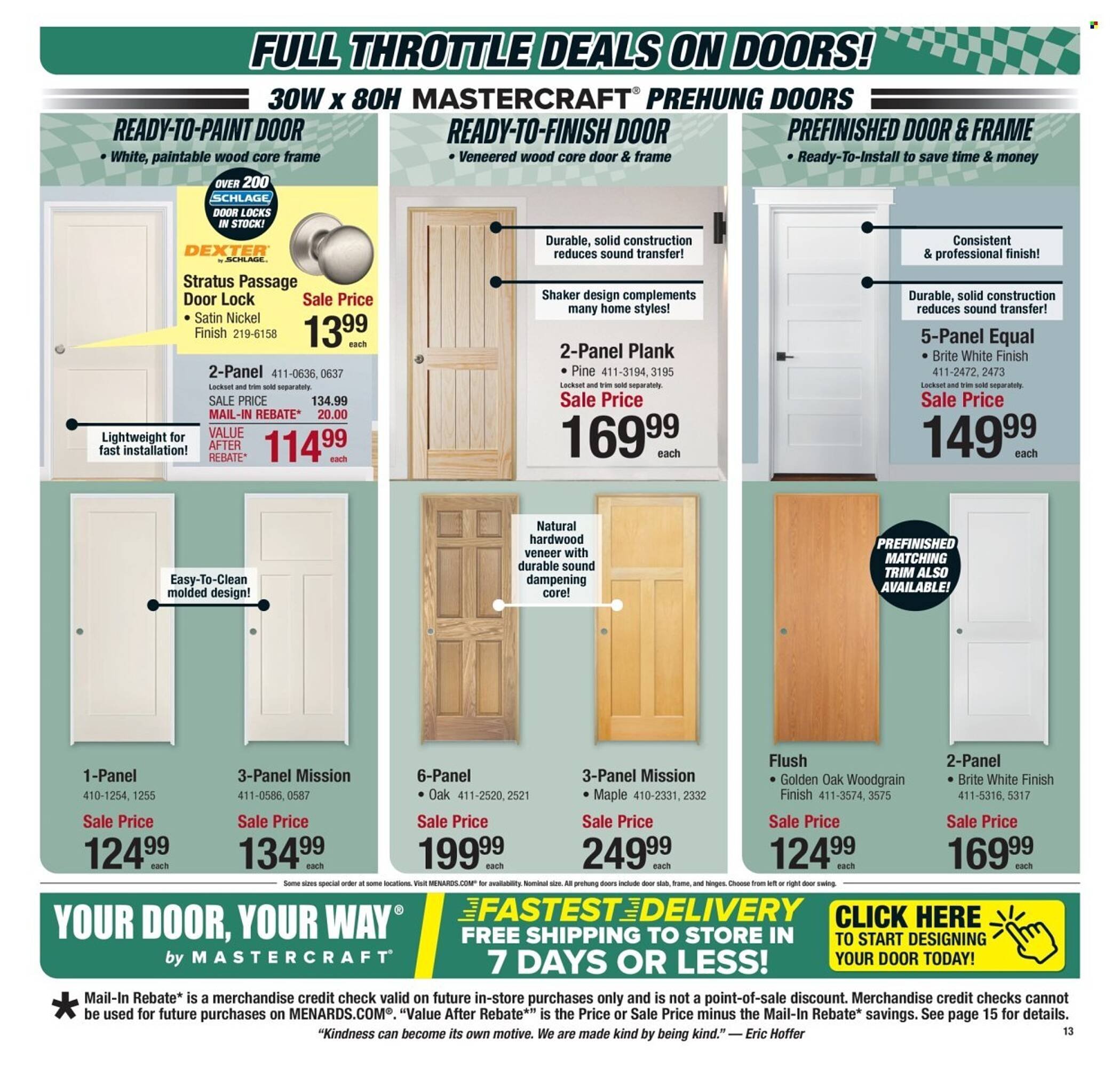 Menards weekly ad