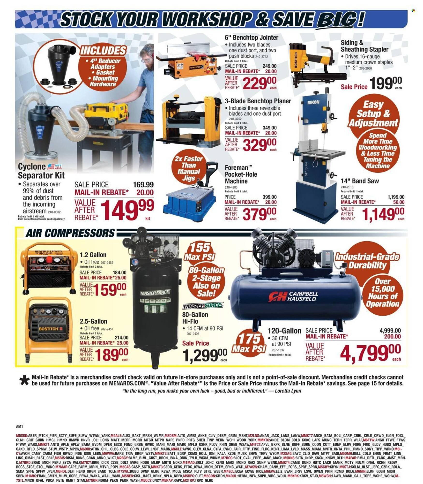 Menards weekly ad