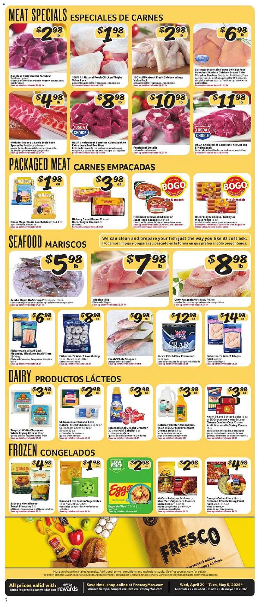 Fresco y Más weekly ad