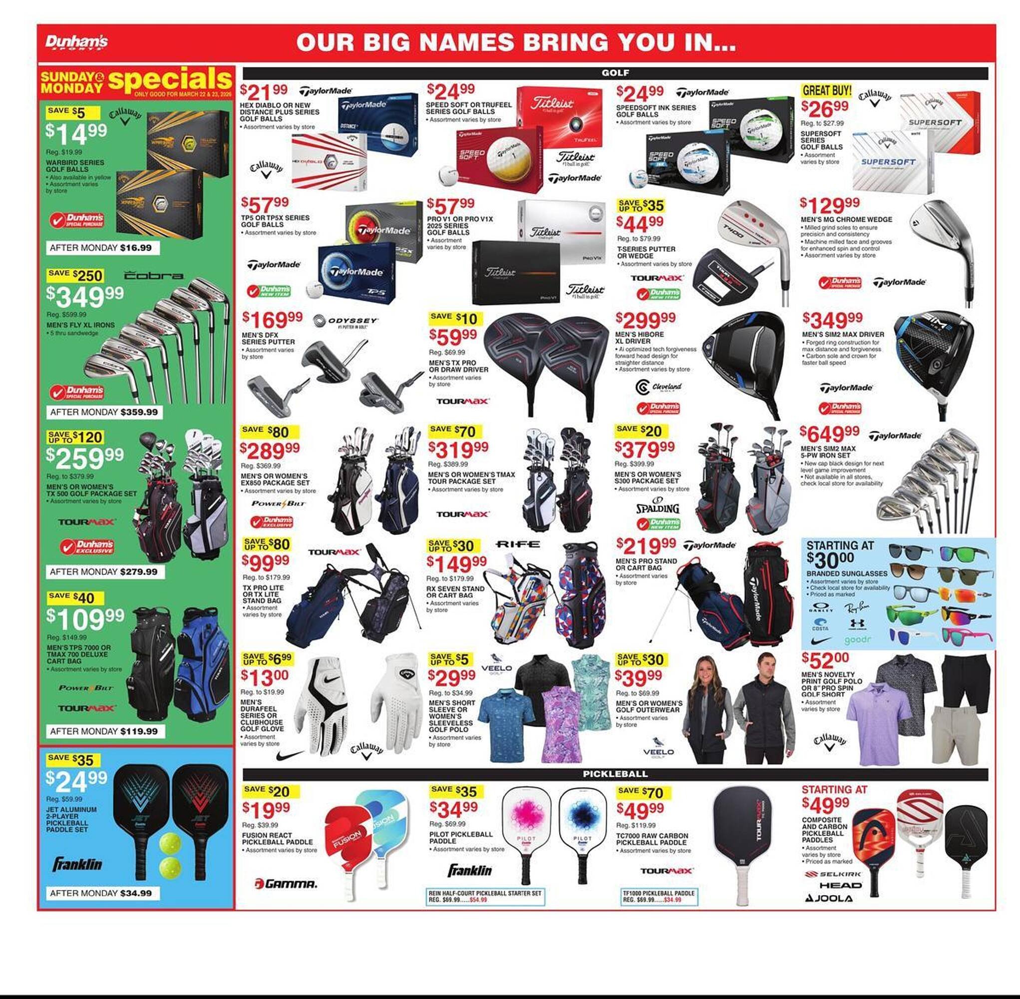 Dunham's Sports weekly ad