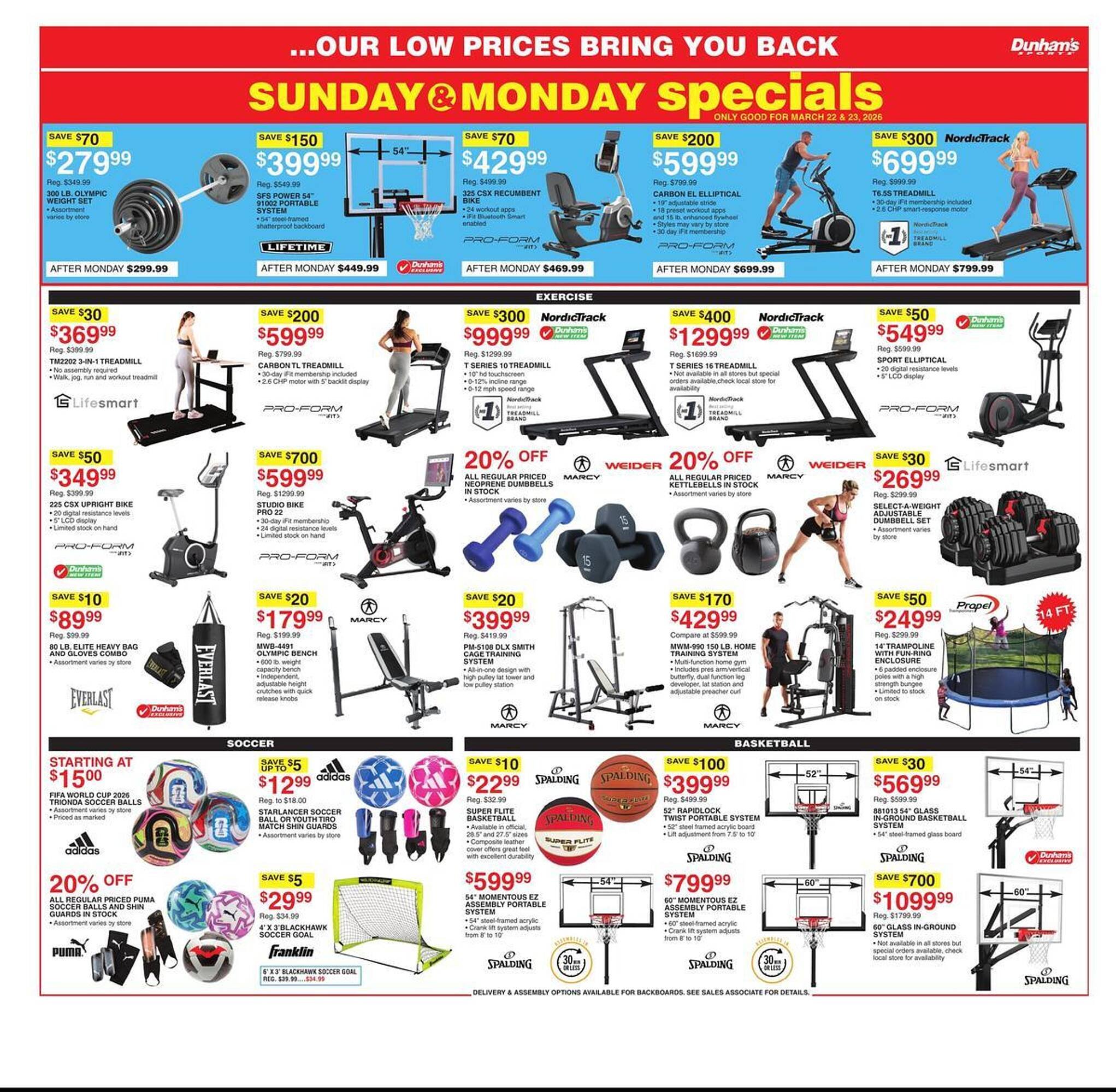 Dunham's Sports weekly ad