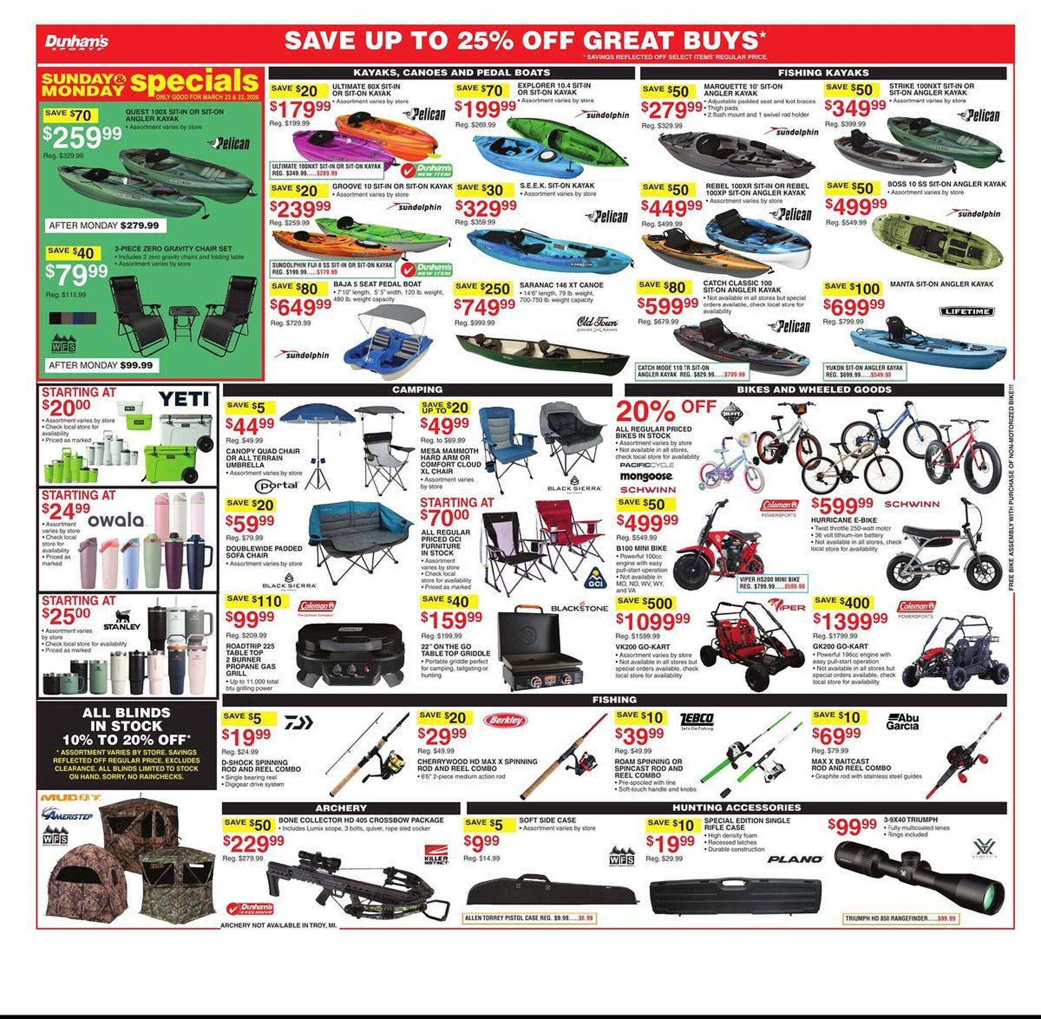 Dunham's Sports weekly ad