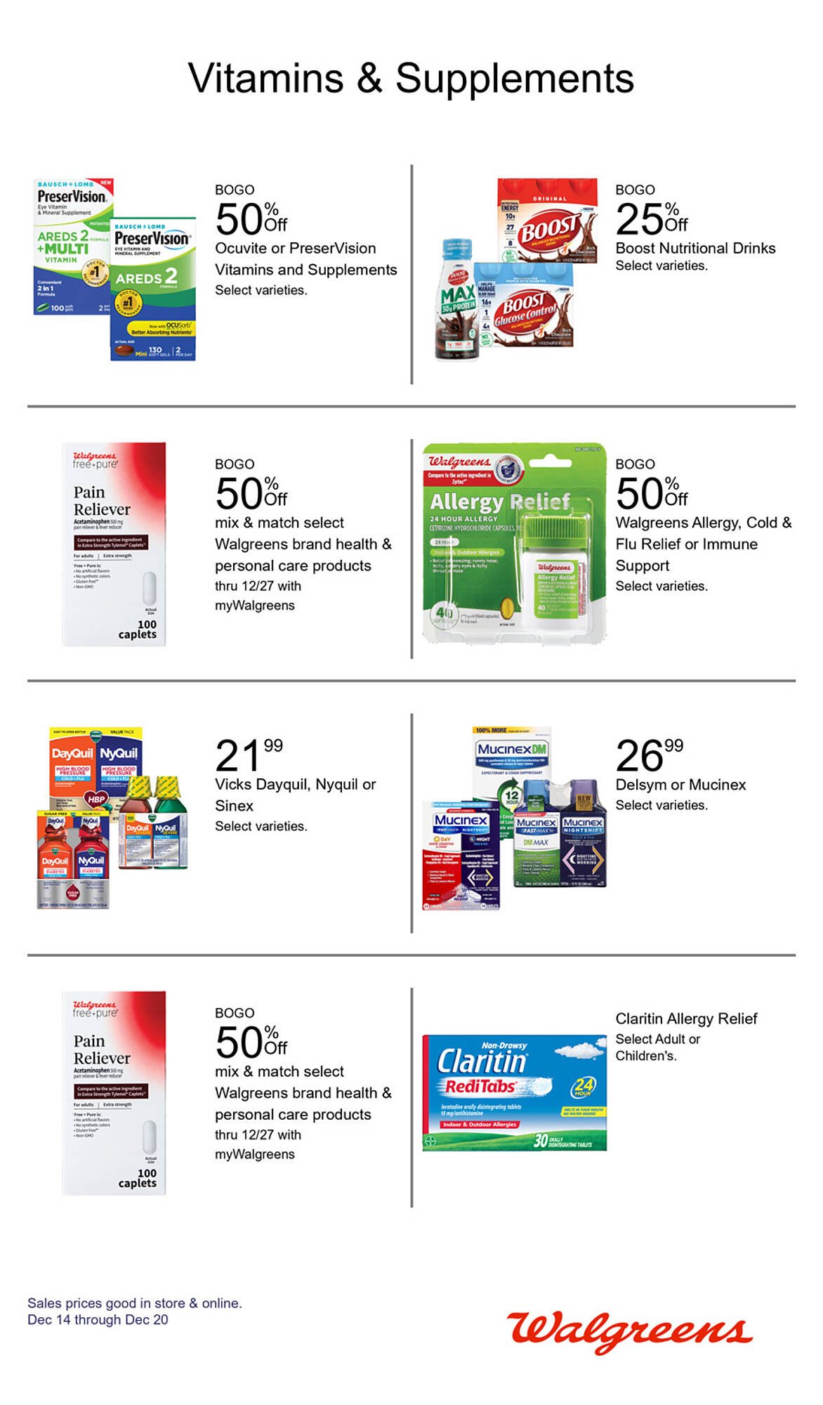 Walgreens weekly ad (2025-12-14 - 2025-12-20)