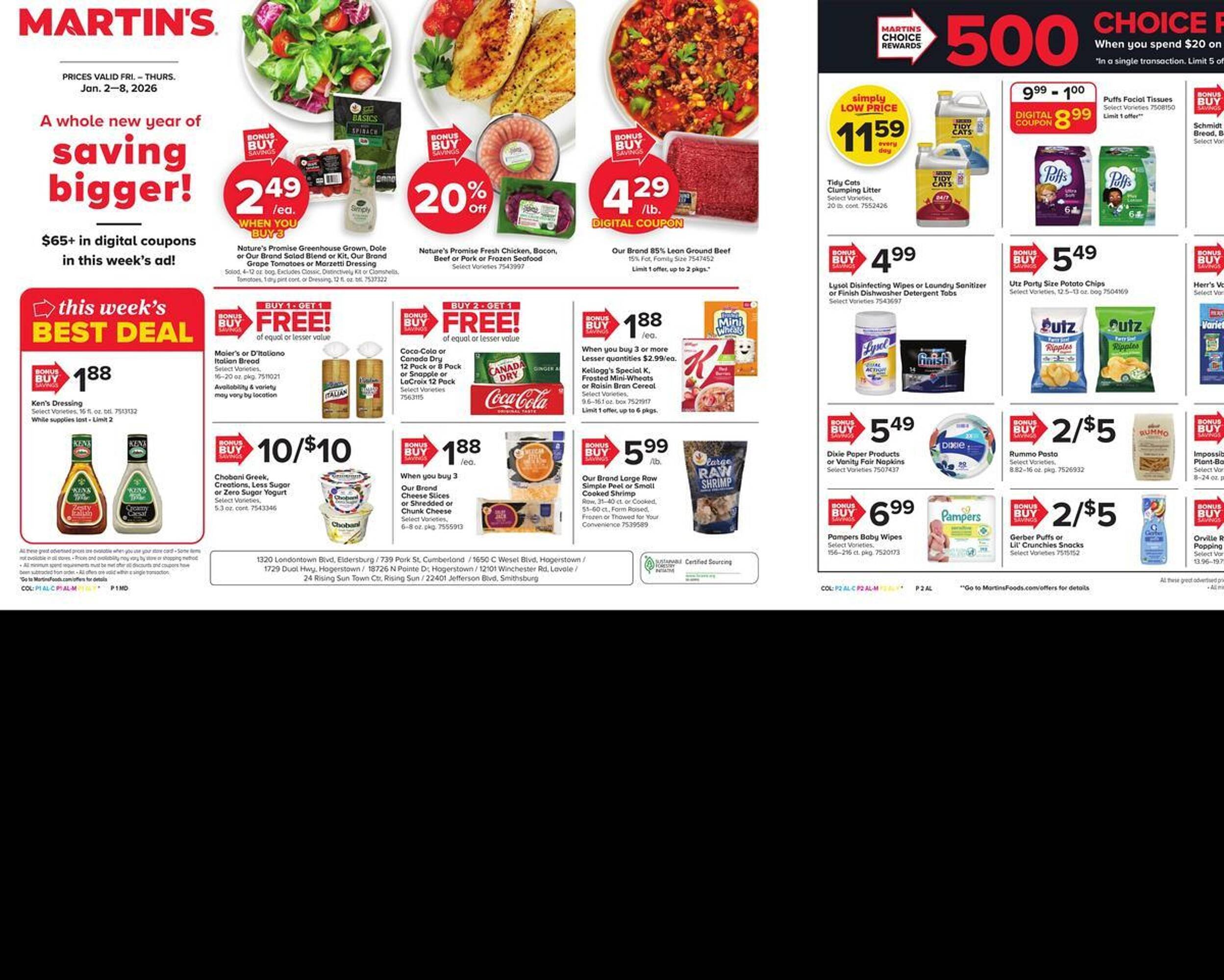 Martin's weekly ad